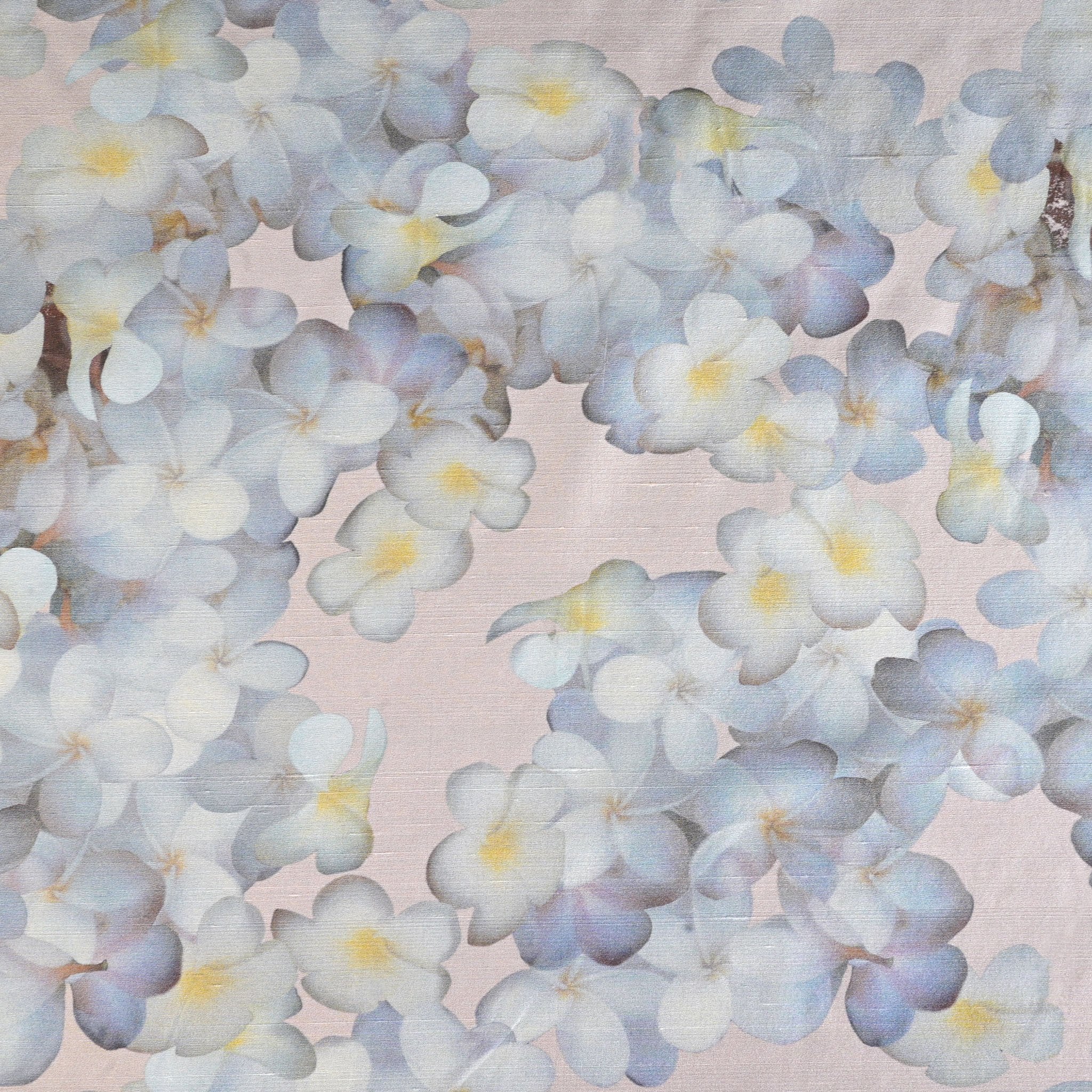 Blue Floral Double Faced Fabric 96896