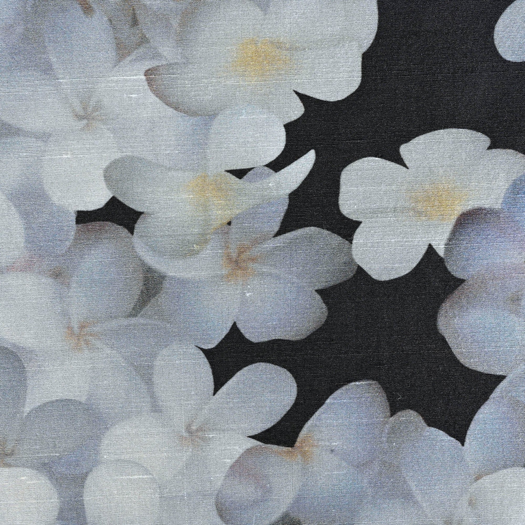 Blue Floral Double Faced Fabric 98884