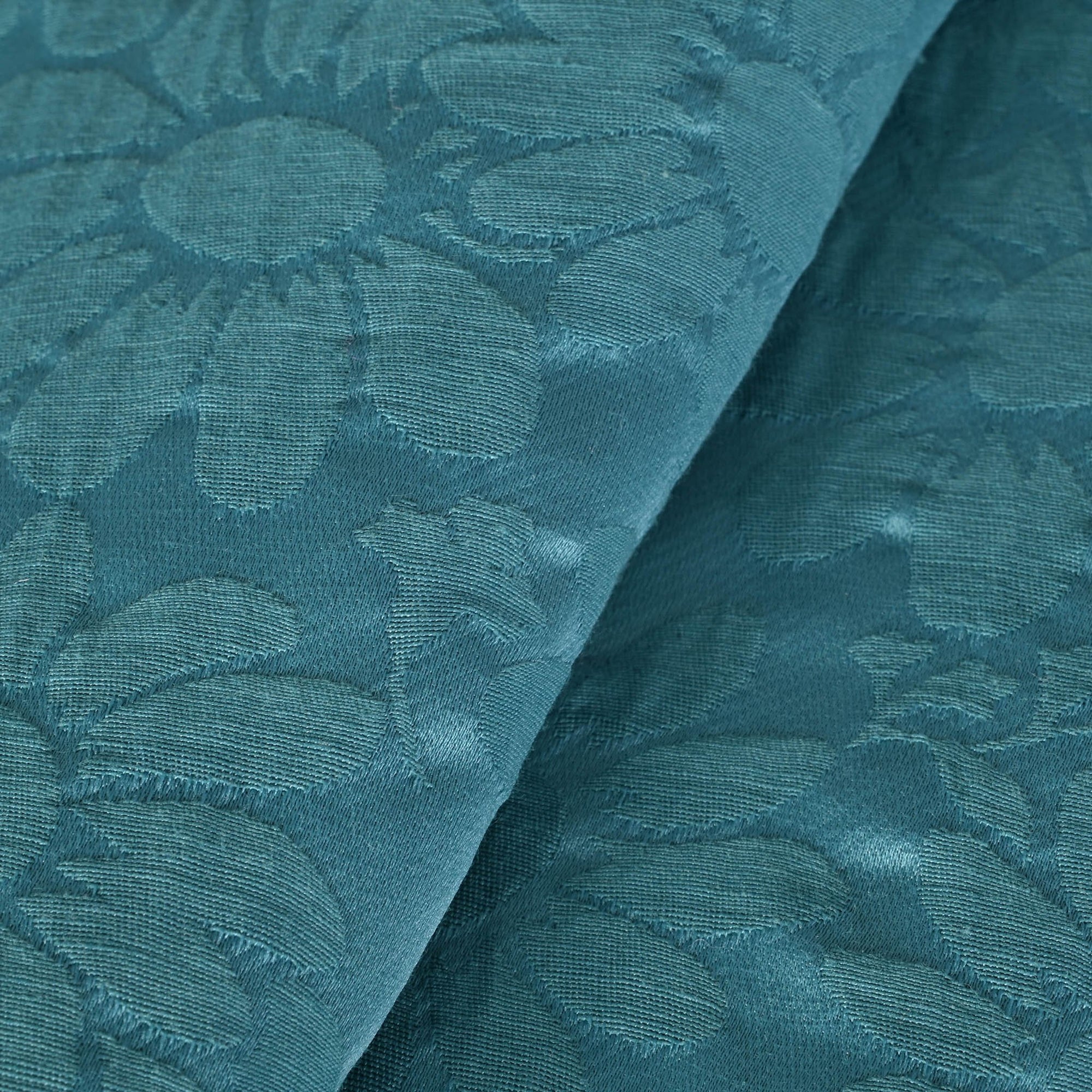 Blue Floral Jacquard Fabric 77189