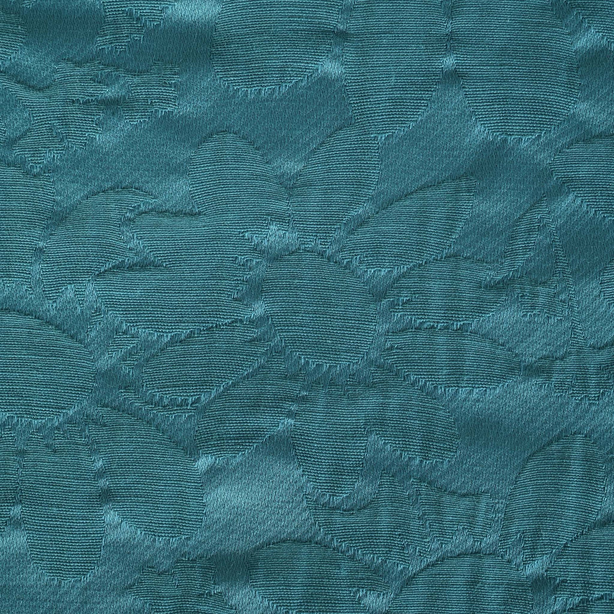 Blue Floral Jacquard Fabric 77189