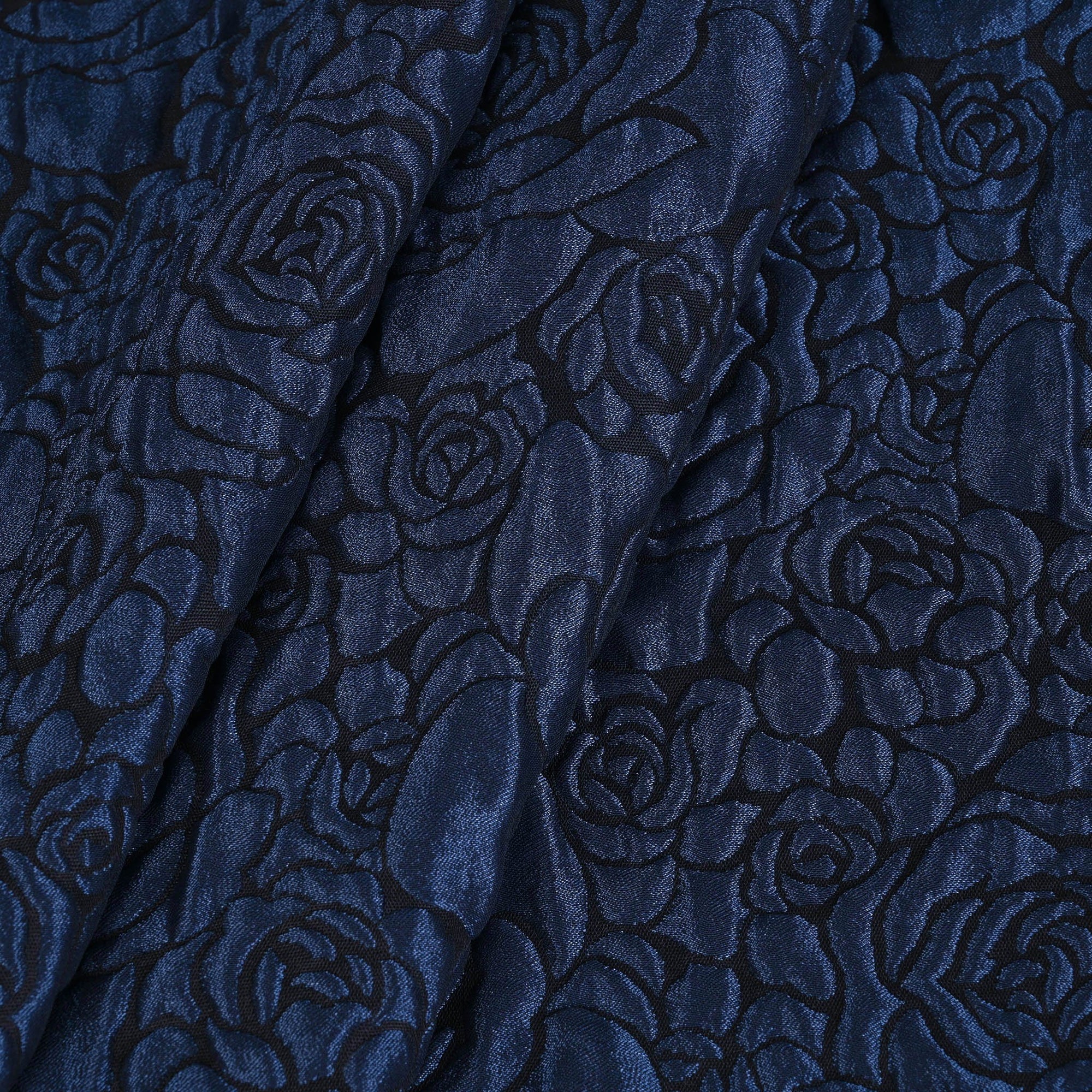 Blue Jacquard Fabric 1529