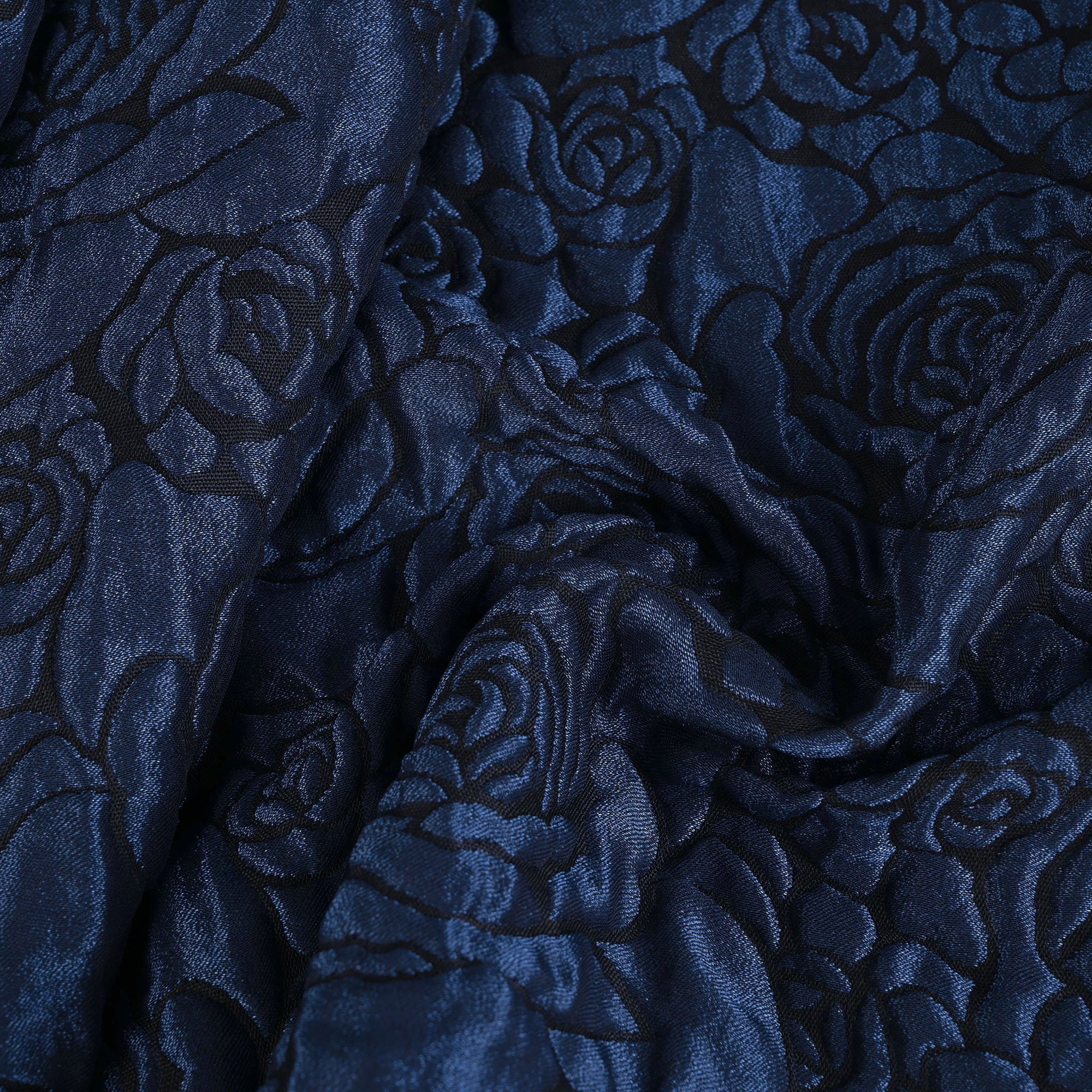 Blue Jacquard Fabric 1529