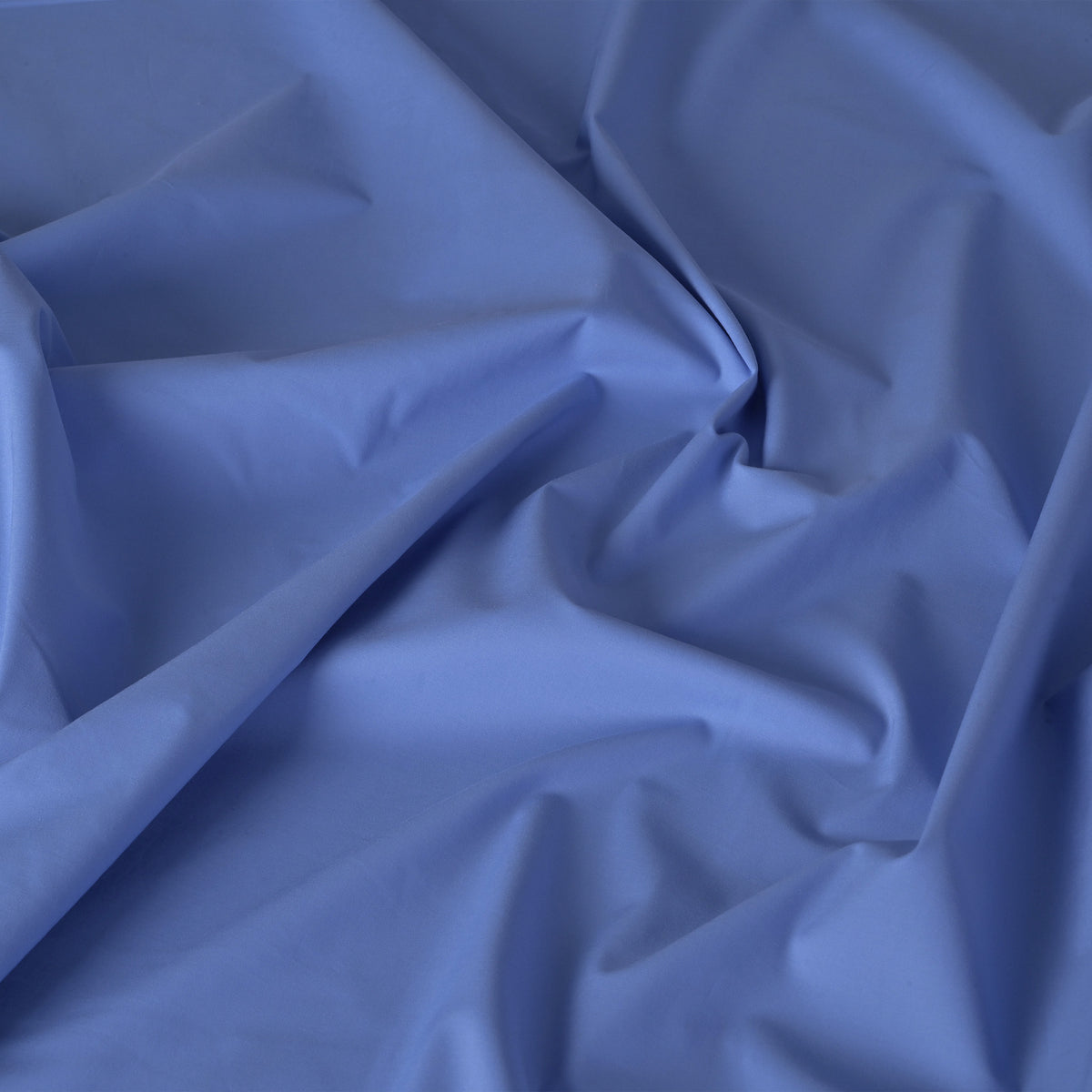 Blue Poplin Fabric 3060
