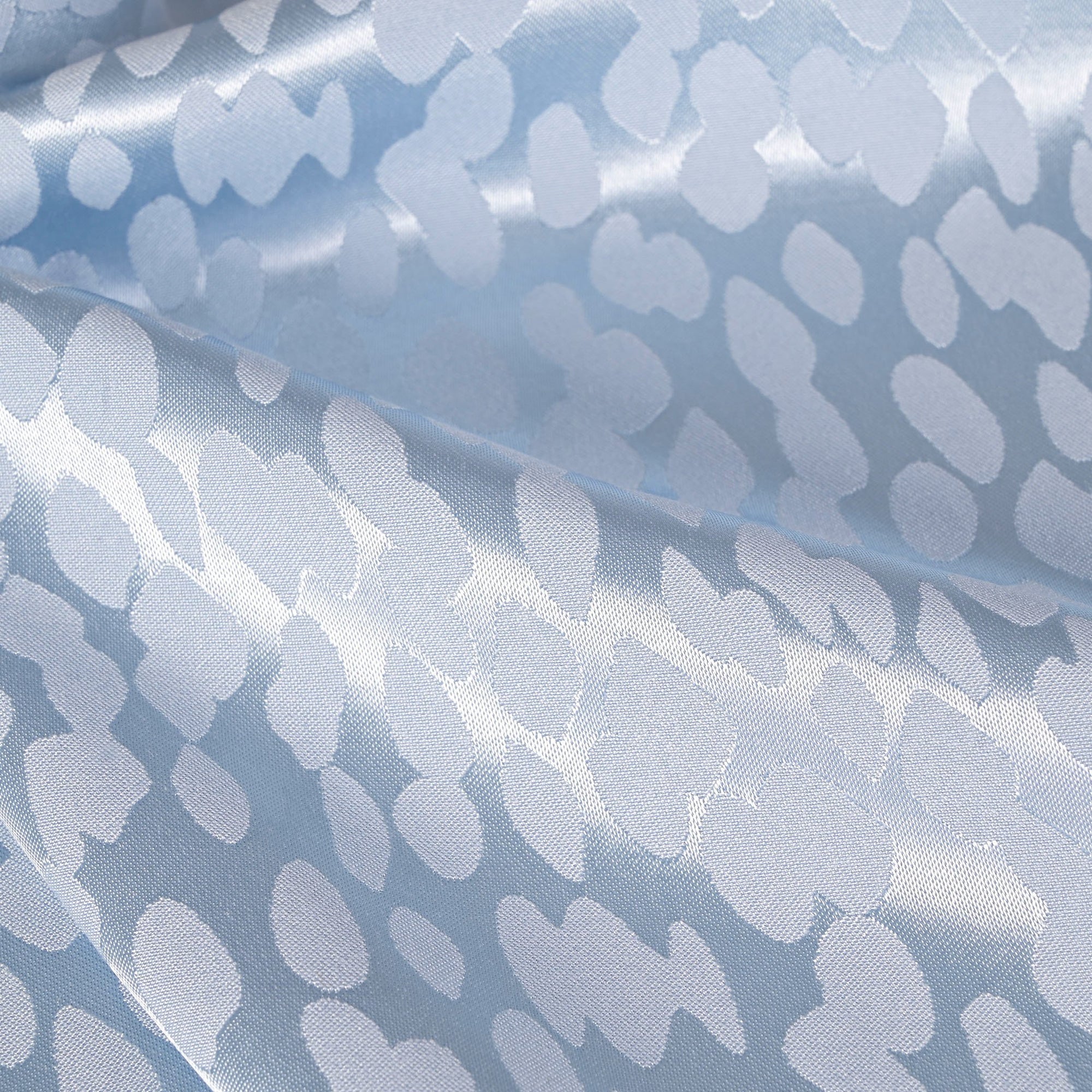 Blue Satin Fabric 8496