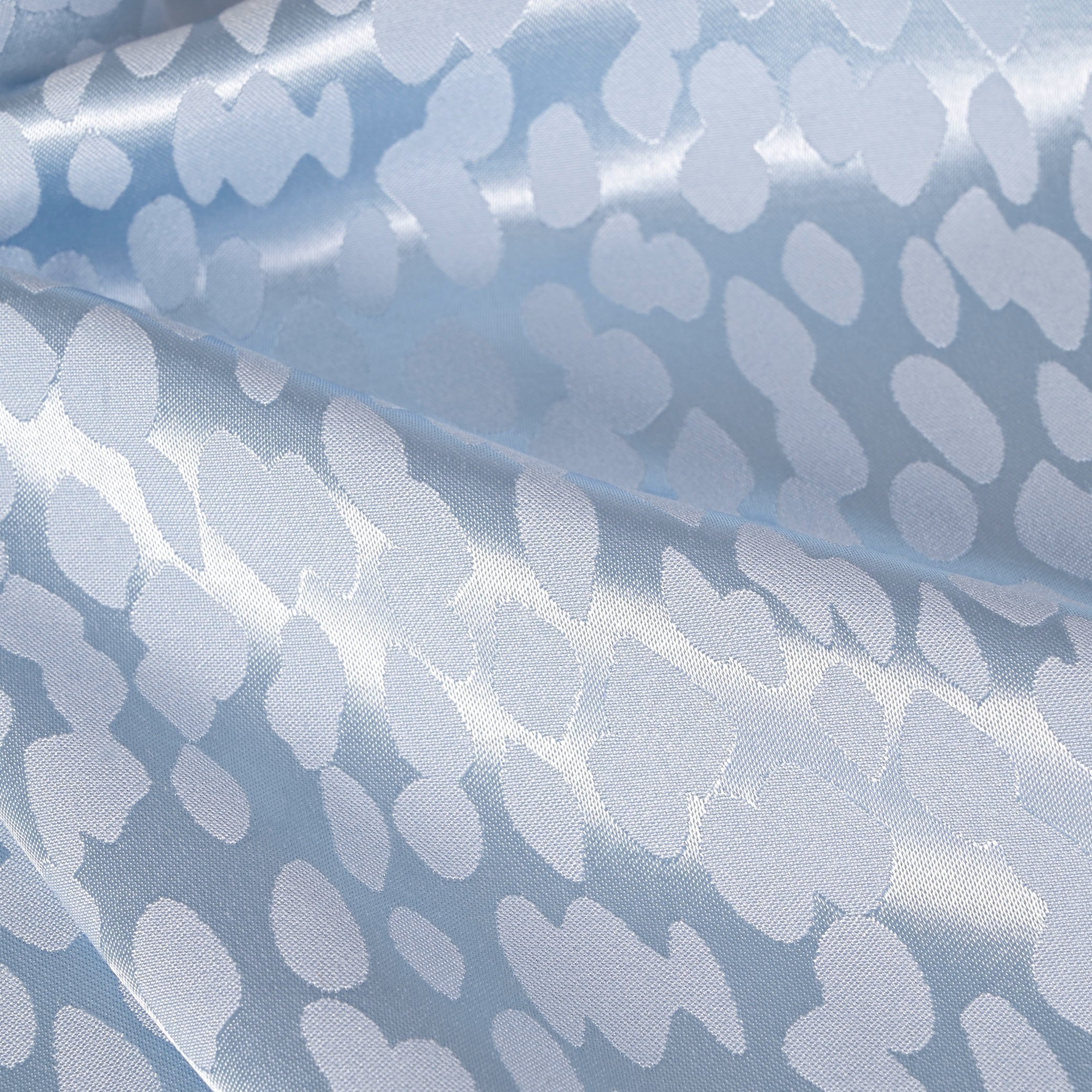 Blue Satin Fabric 8496