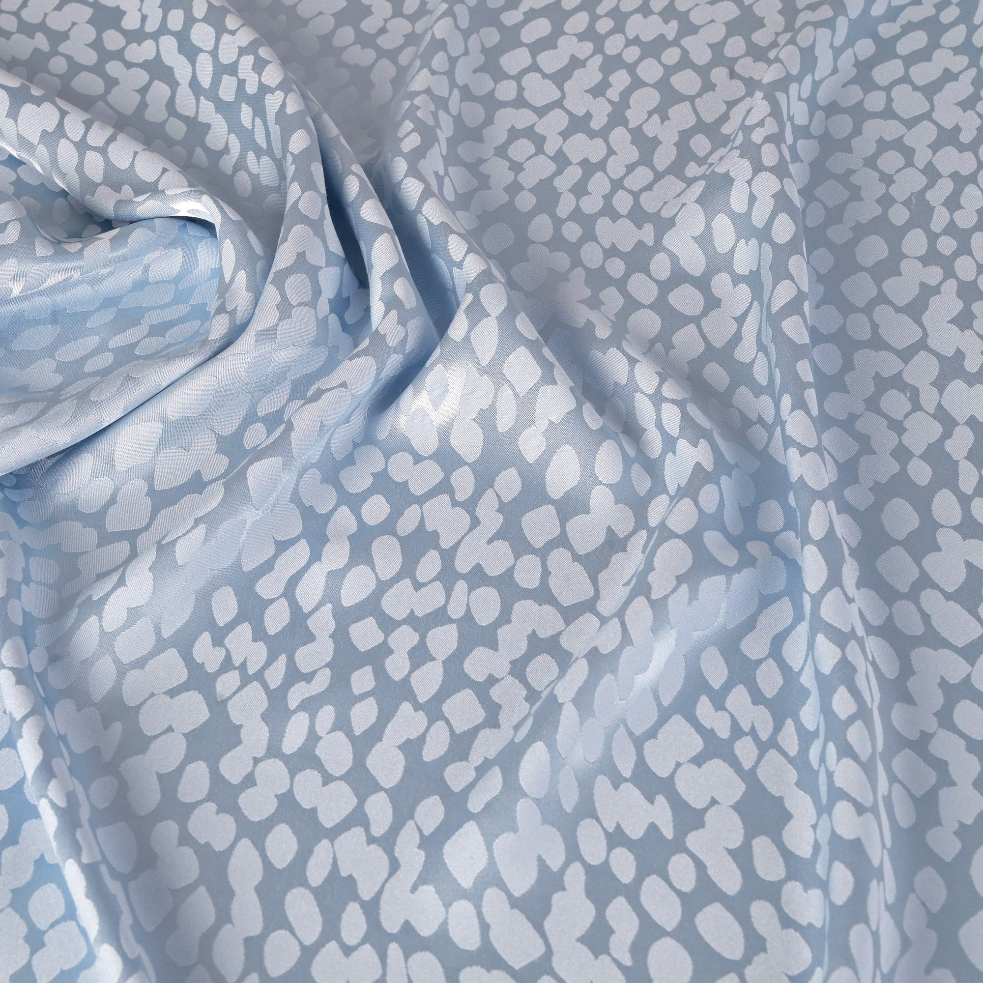 Blue Satin Fabric 8496