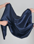 Blue Satin Fabric 9018