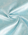 Blue Shiny Jacquard Fabric 95274