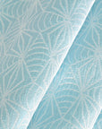 Blue Shiny Jacquard Fabric 95274