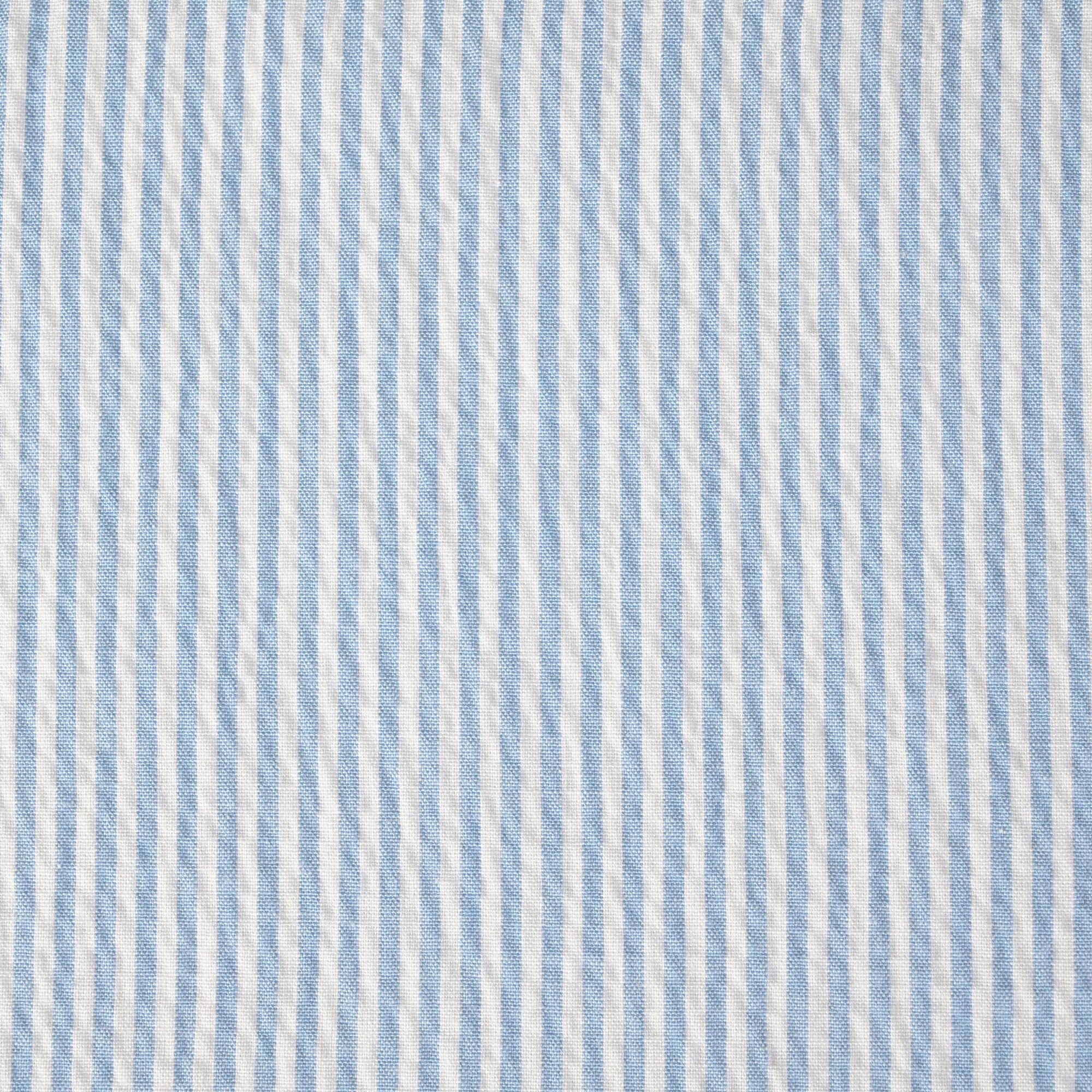 Blue Striped Shirting Fabric 11089