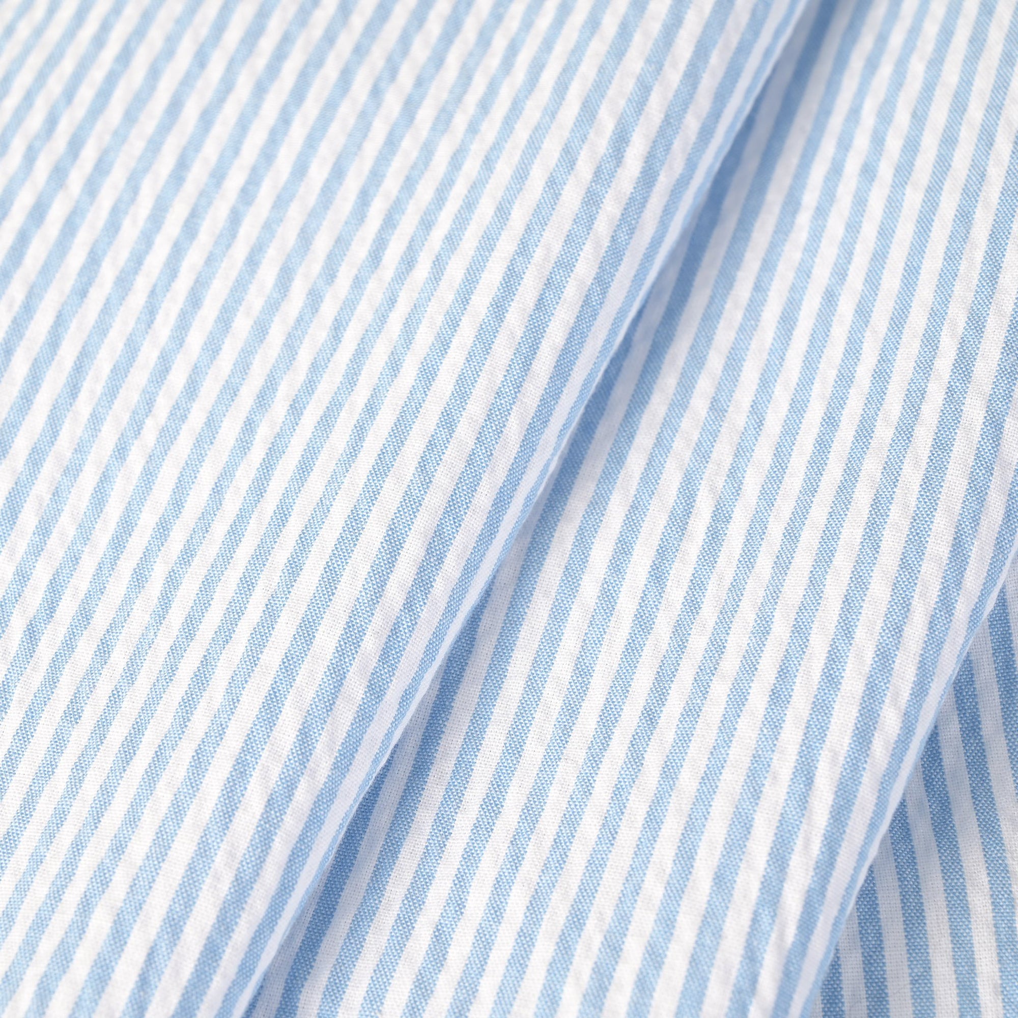 Blue Striped Shirting Fabric 11089