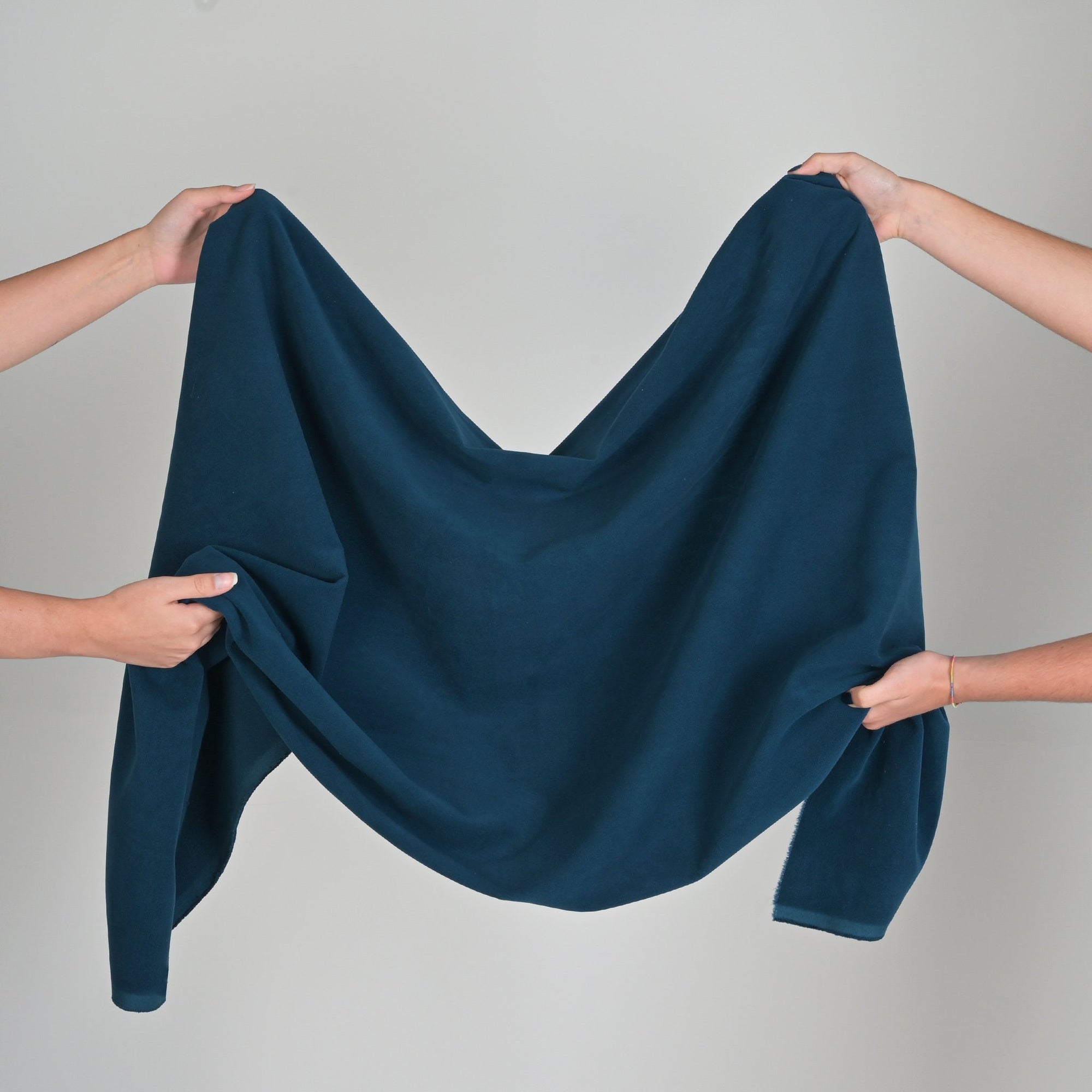 Blue Velvet Fabric 95285