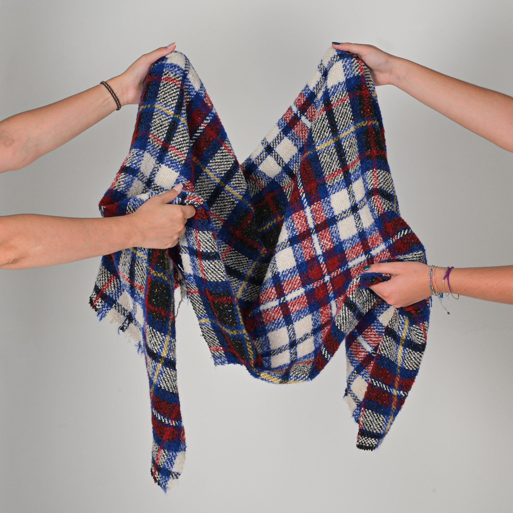 Blue and Red Coating Fabric 3197