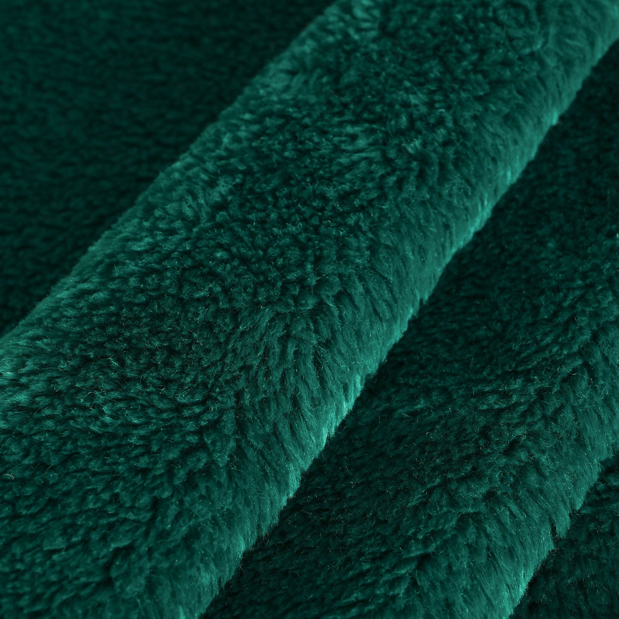Bottle Green Faux Fur Fabric 4222