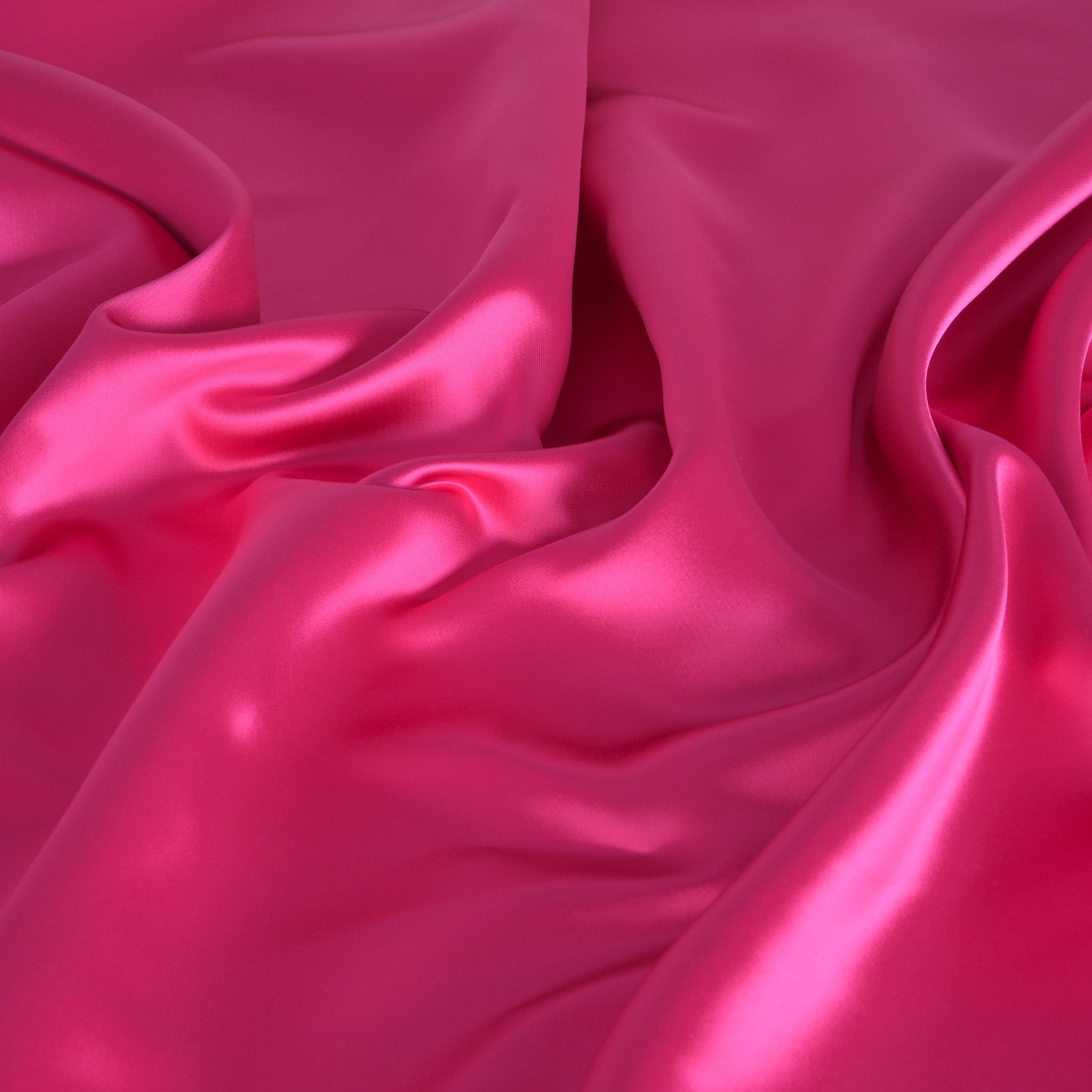 Bright Pink Satin Fabric 6791