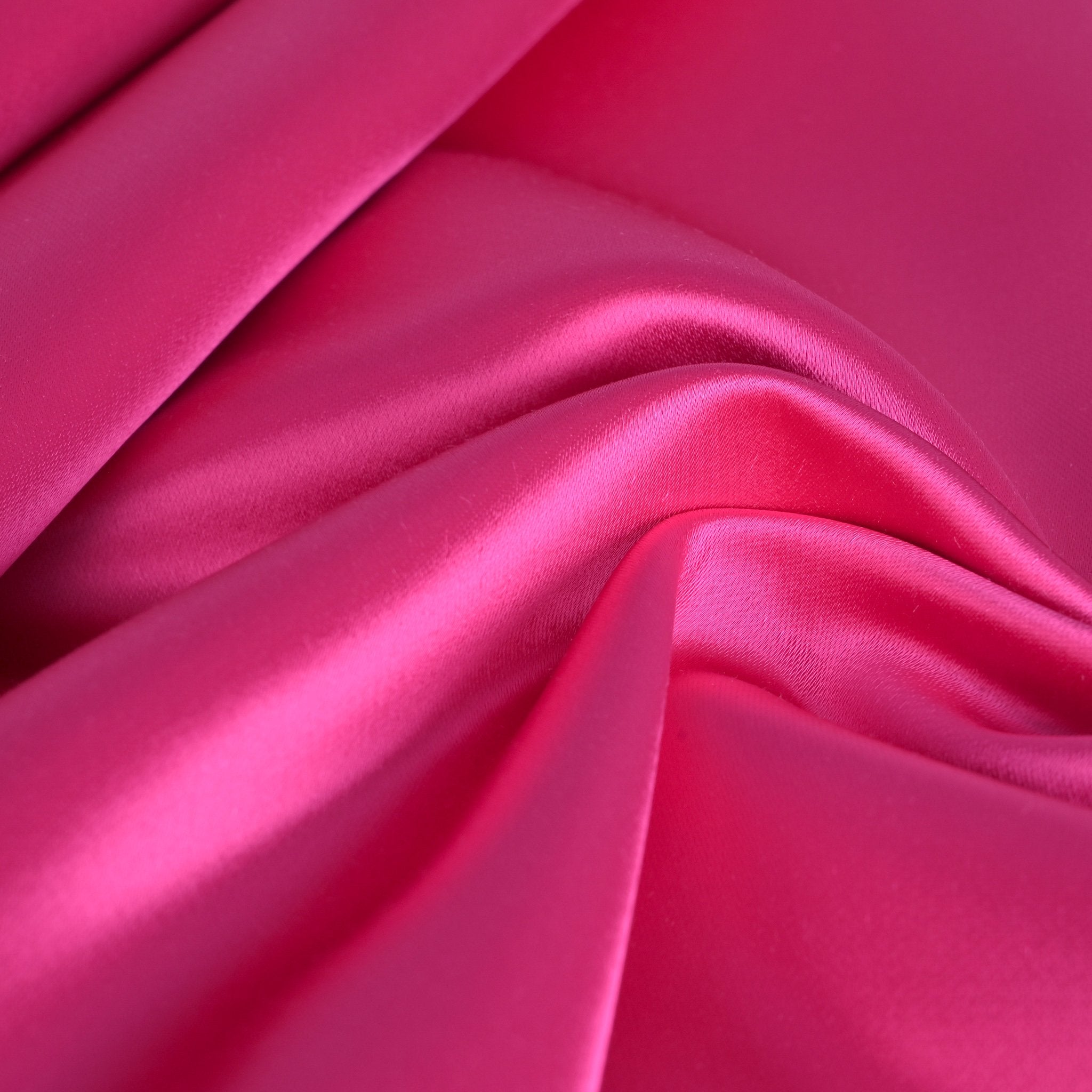 Bright Pink Satin Fabric 6791