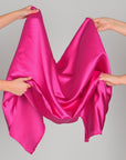 Bright Pink Satin Fabric 6791