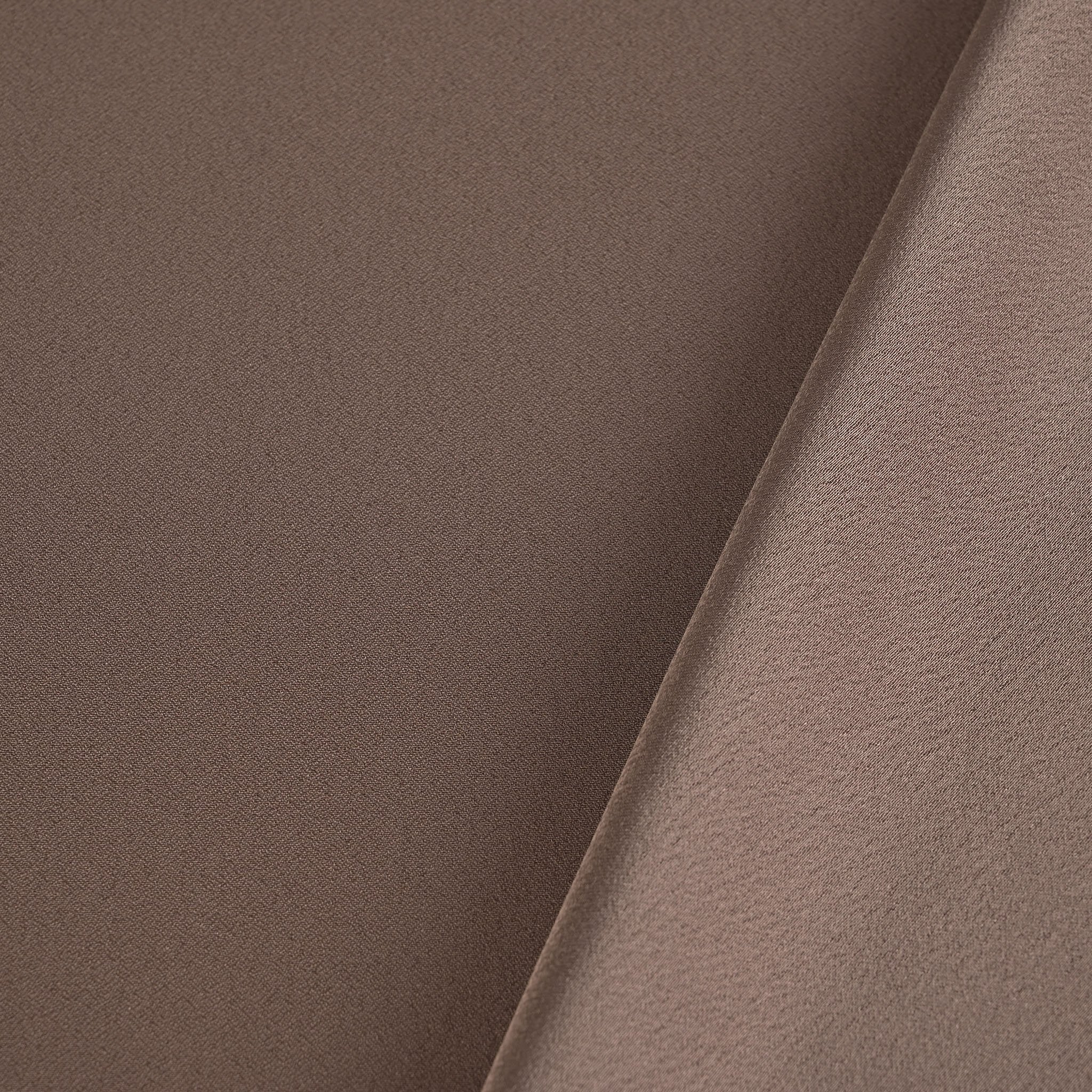 Brown Satin Backed Crepe Fabric 96906