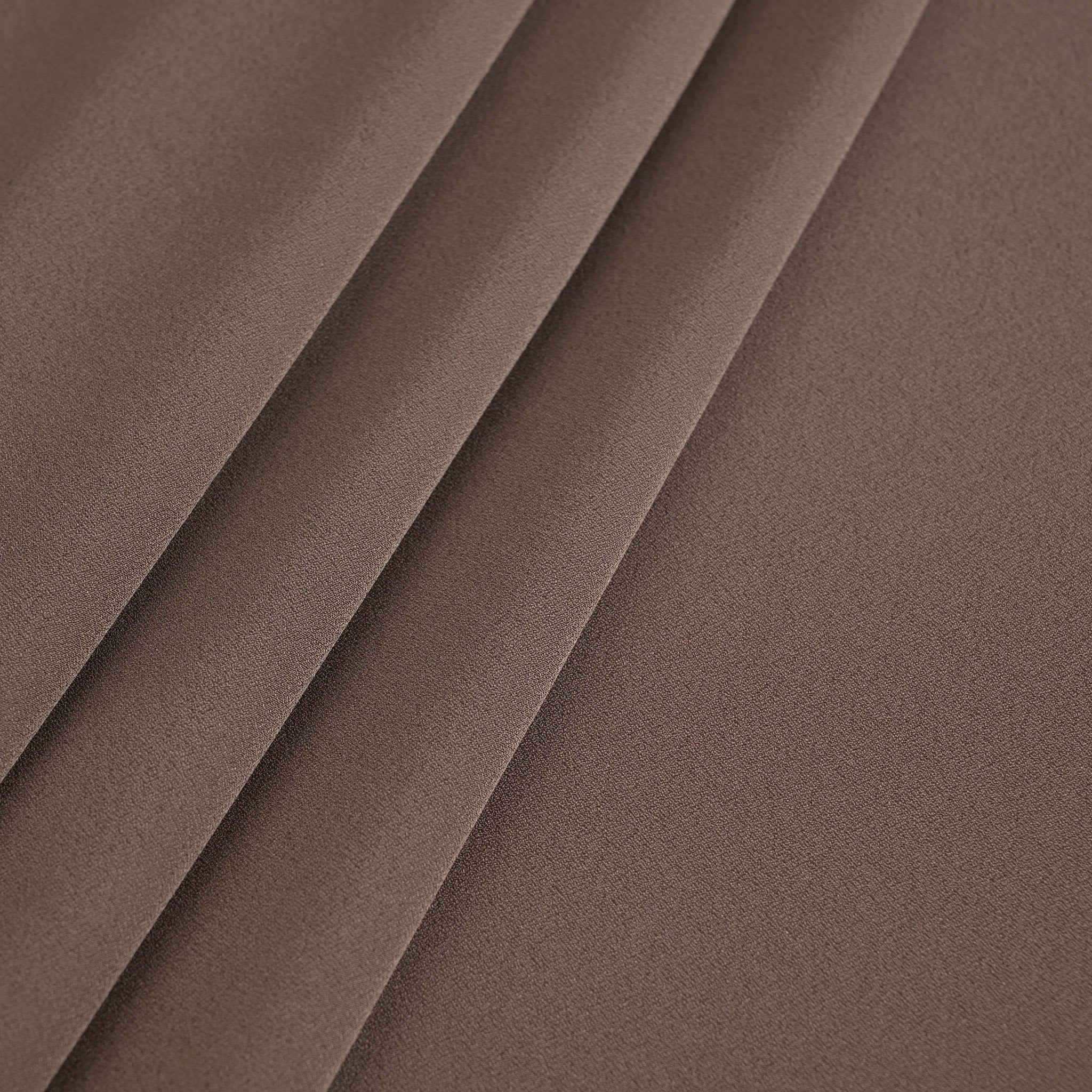 Brown Satin Backed Crepe Fabric 96906