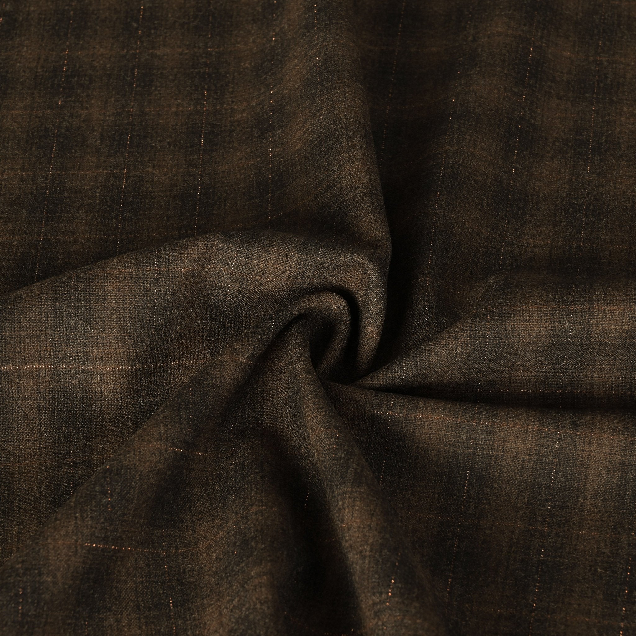 Brown Shiny Suiting Fabric 6358