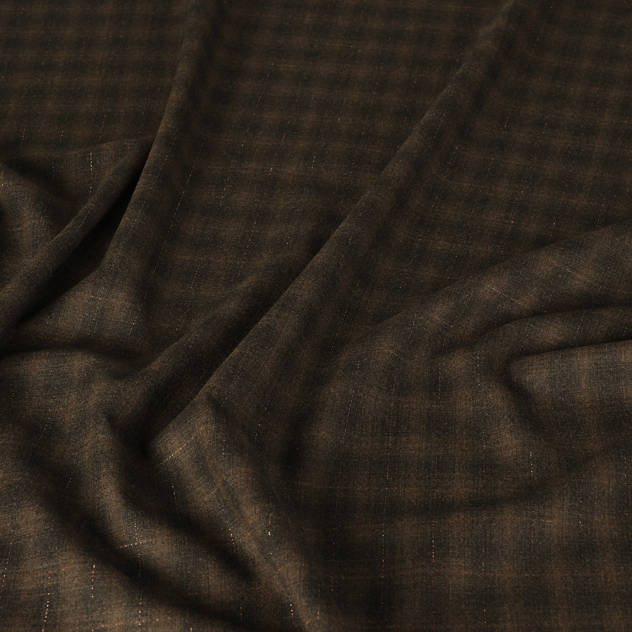Brown Shiny Suiting Fabric 6358