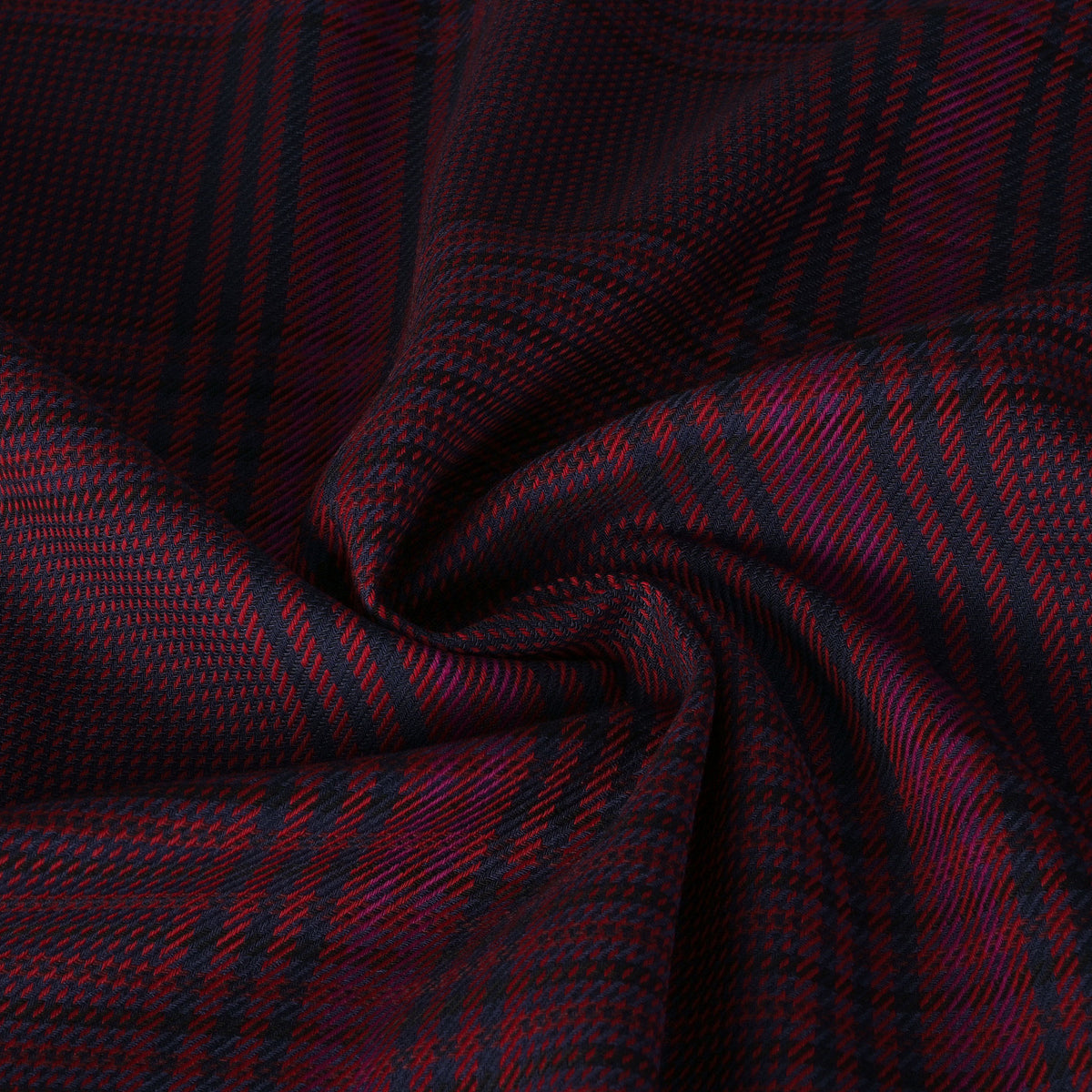 Burgundy Check Suiting Fabric 4585