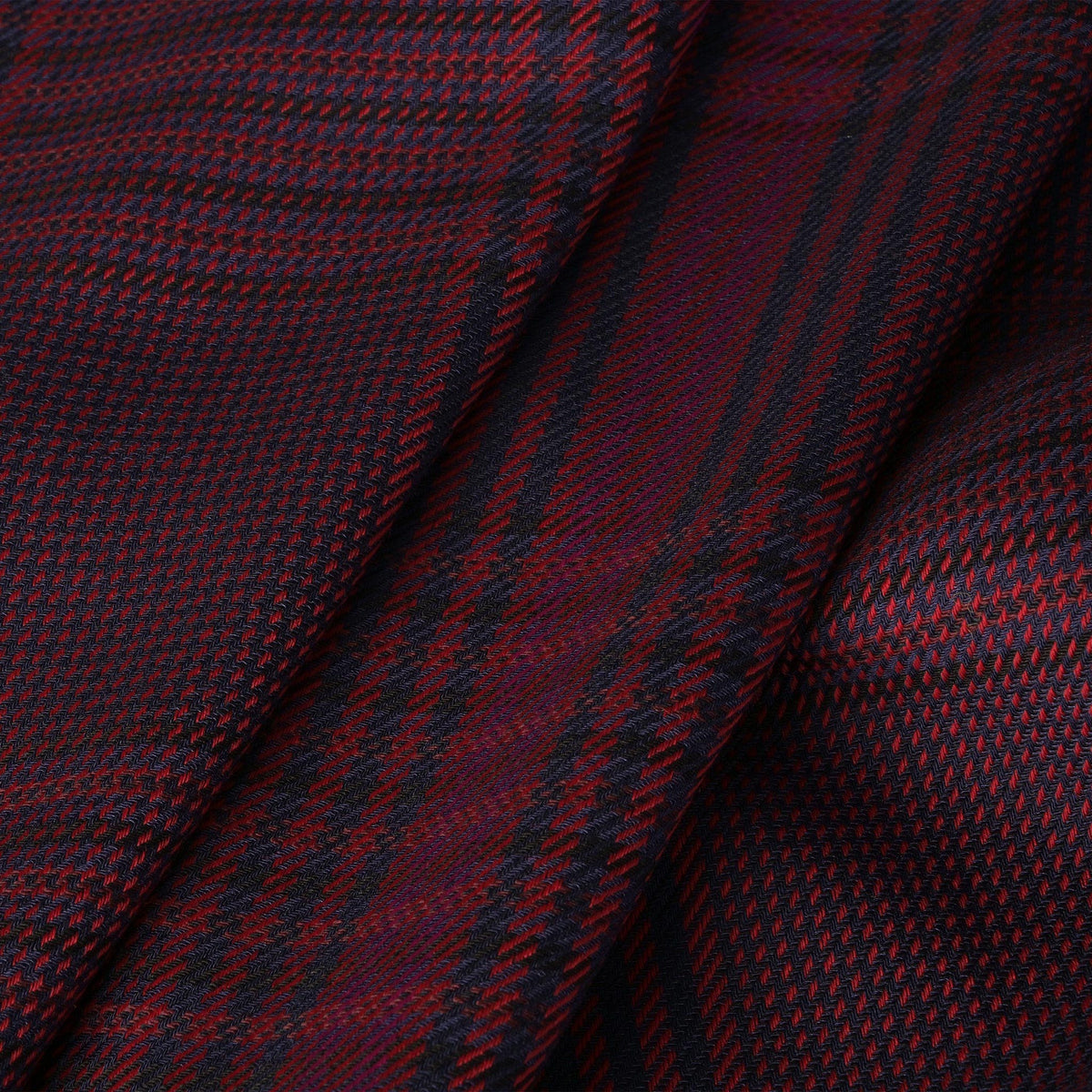 Burgundy Check Suiting Fabric 4585