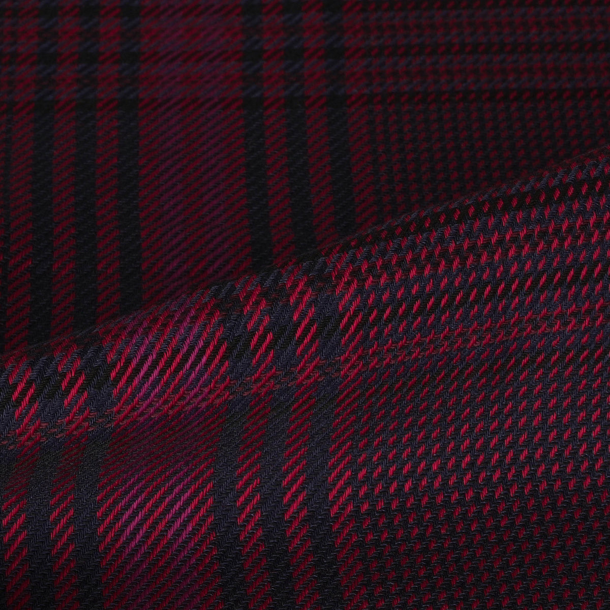 Burgundy Check Suiting Fabric 4585