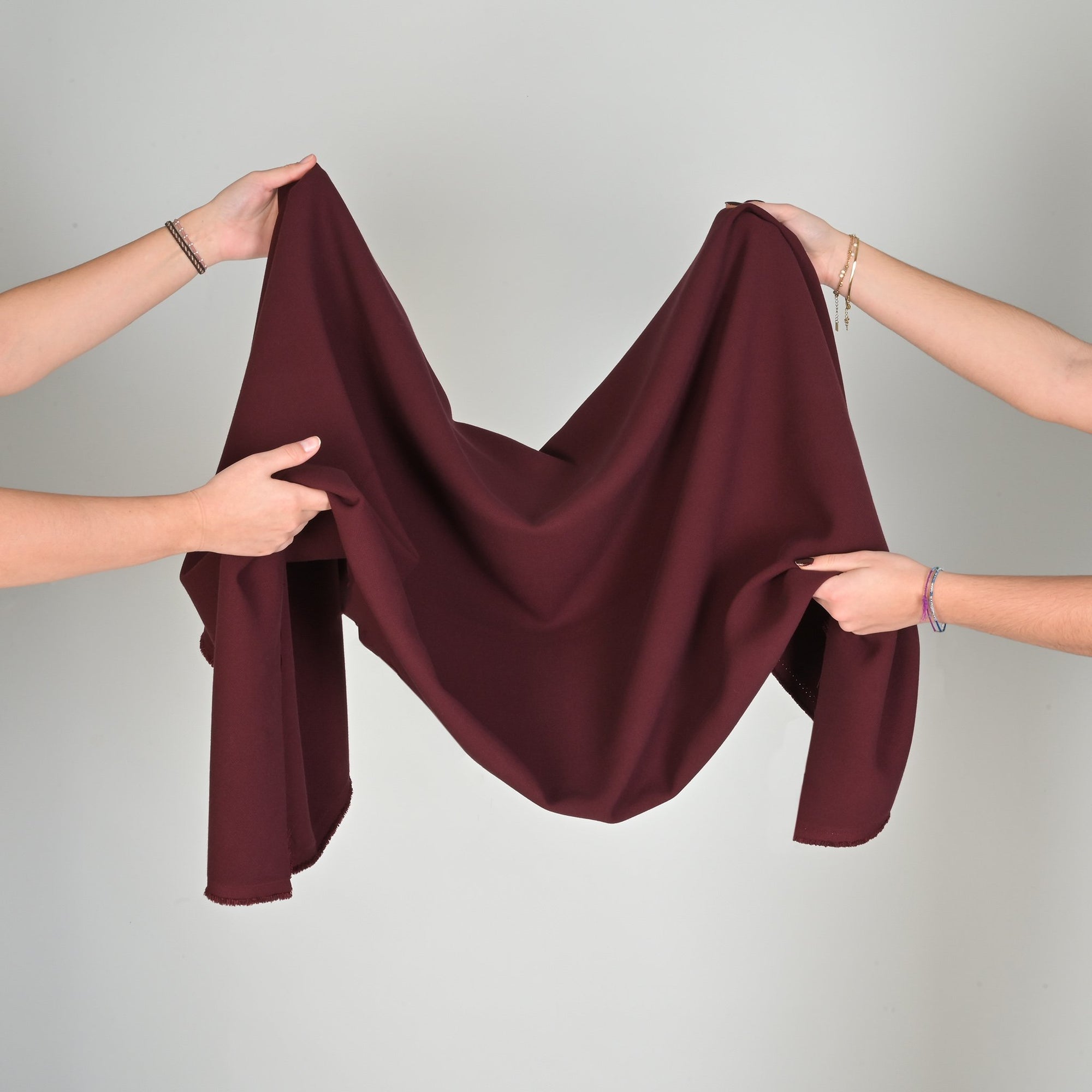 Burgundy Double Weave Fabric 6019