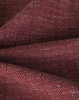 Burgundy Herringbone Suiting Fabric 4291