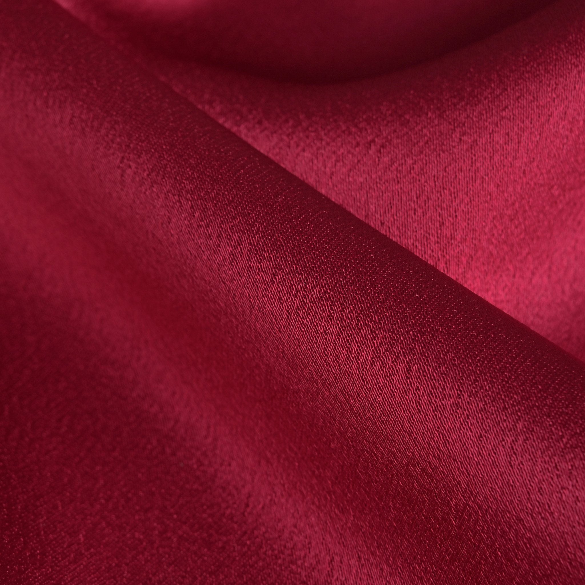 Cherry Satin Backed Crepe Fabric 96891