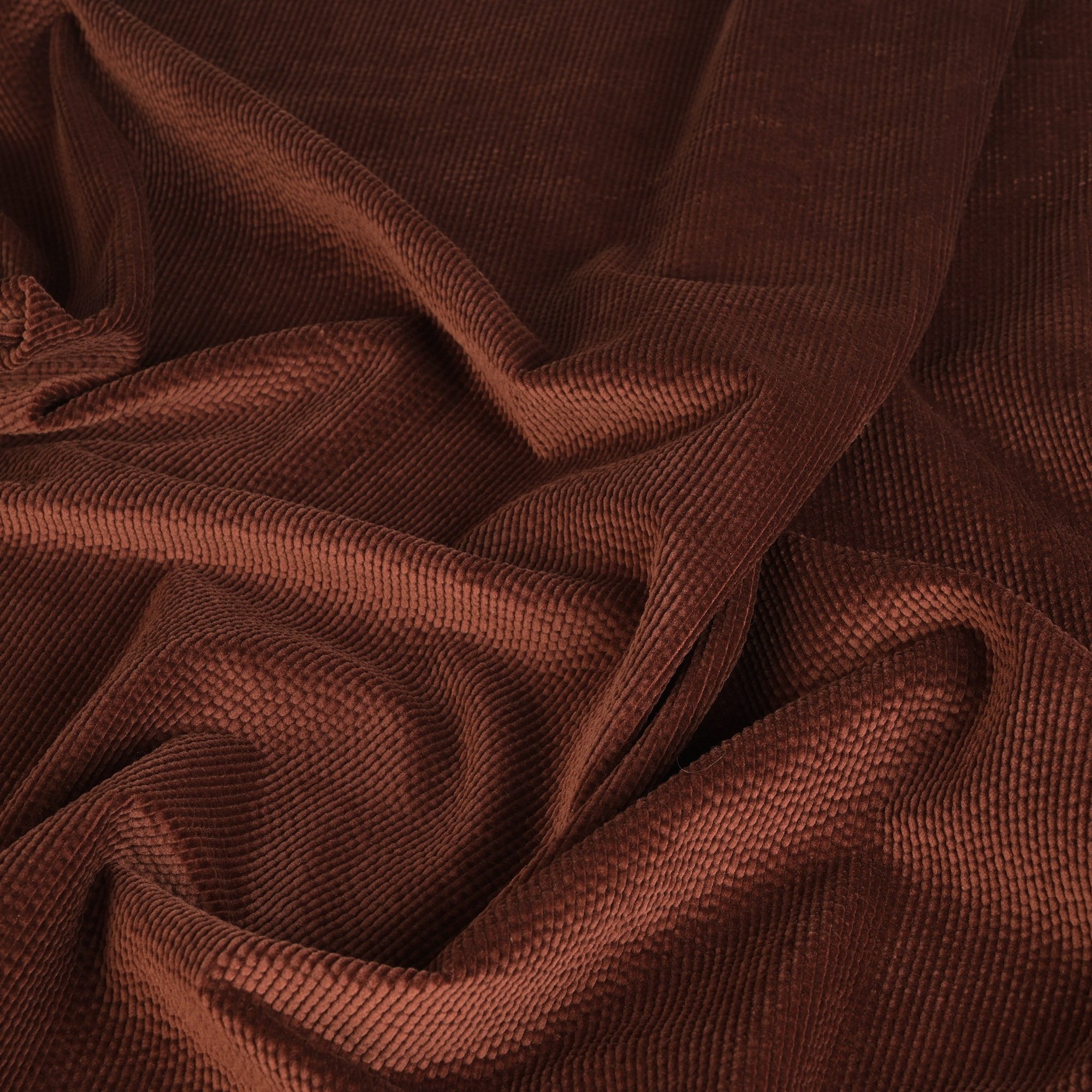 Copper Brown Corduroy Fabric 3732