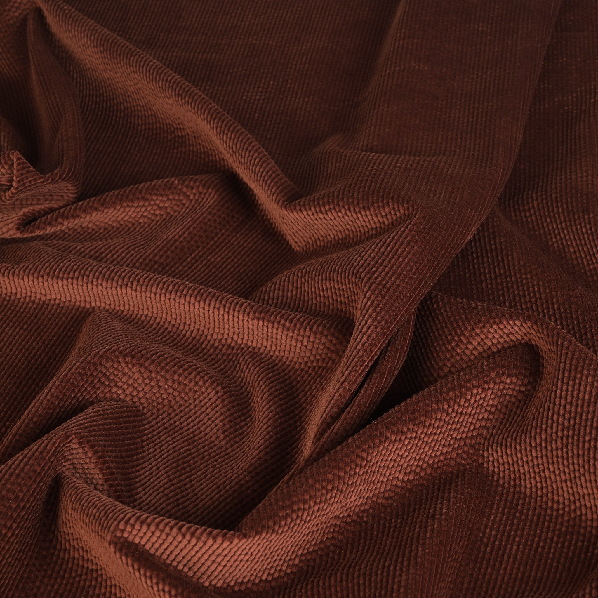 Copper Brown Corduroy Fabric 3732