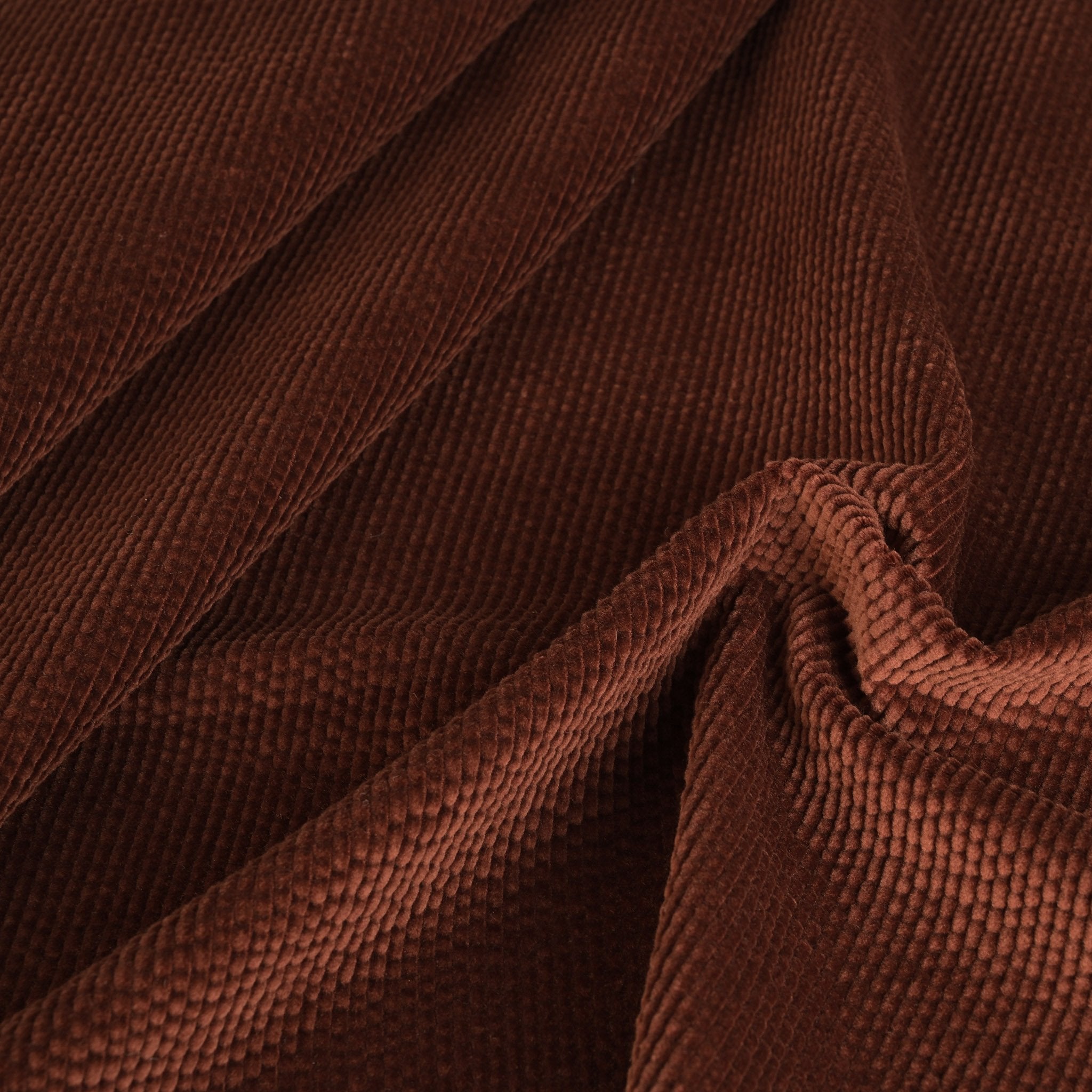 Copper Brown Corduroy Fabric 3732