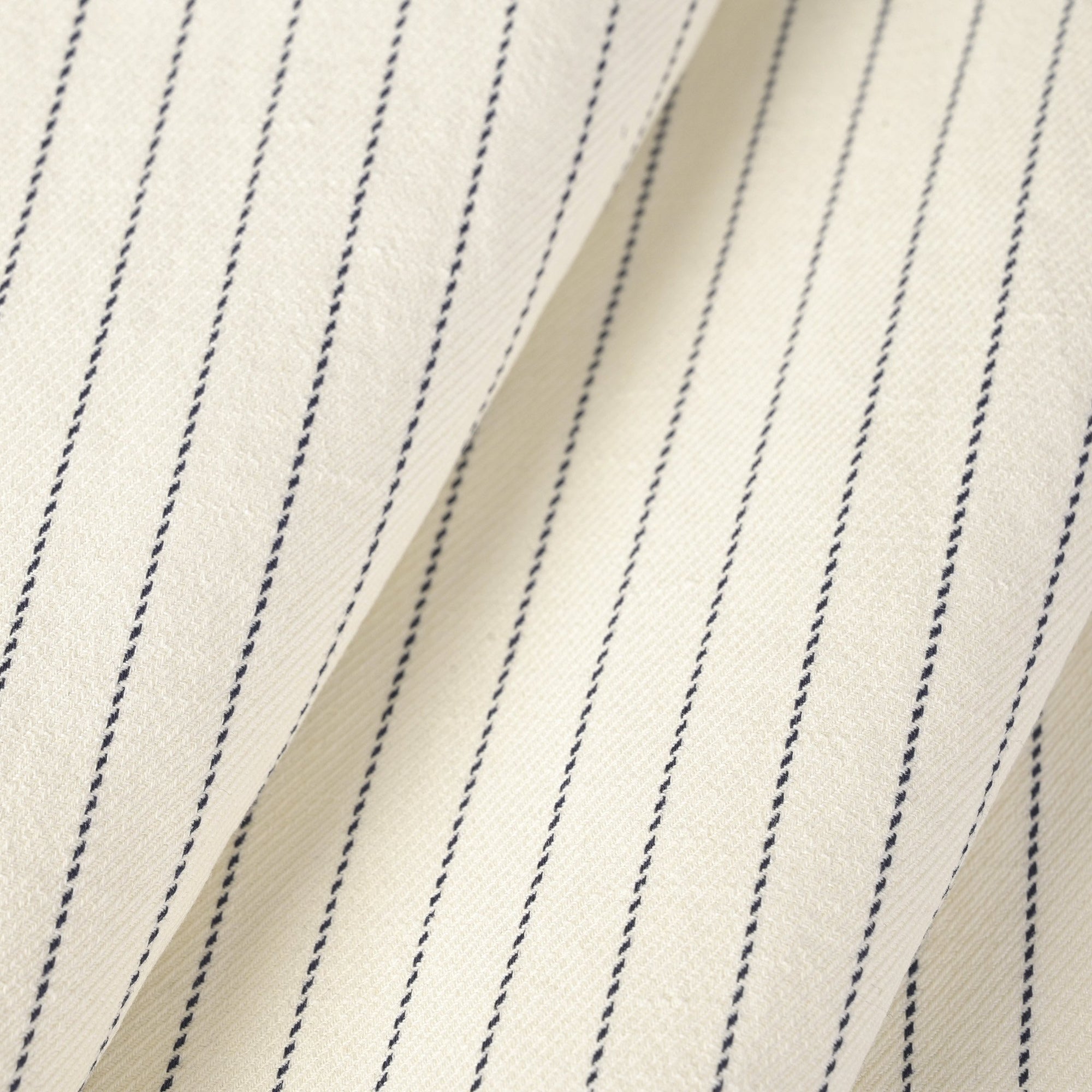 Cream Pinstriped Suiting Fabric 11115