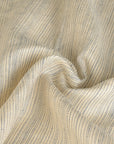 Cream Striped Linen Fabric 7115