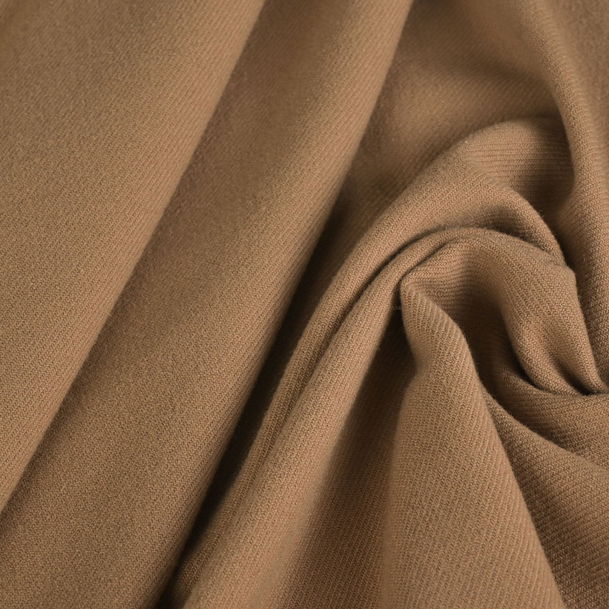 Dark Camel Twill Fabric 2593