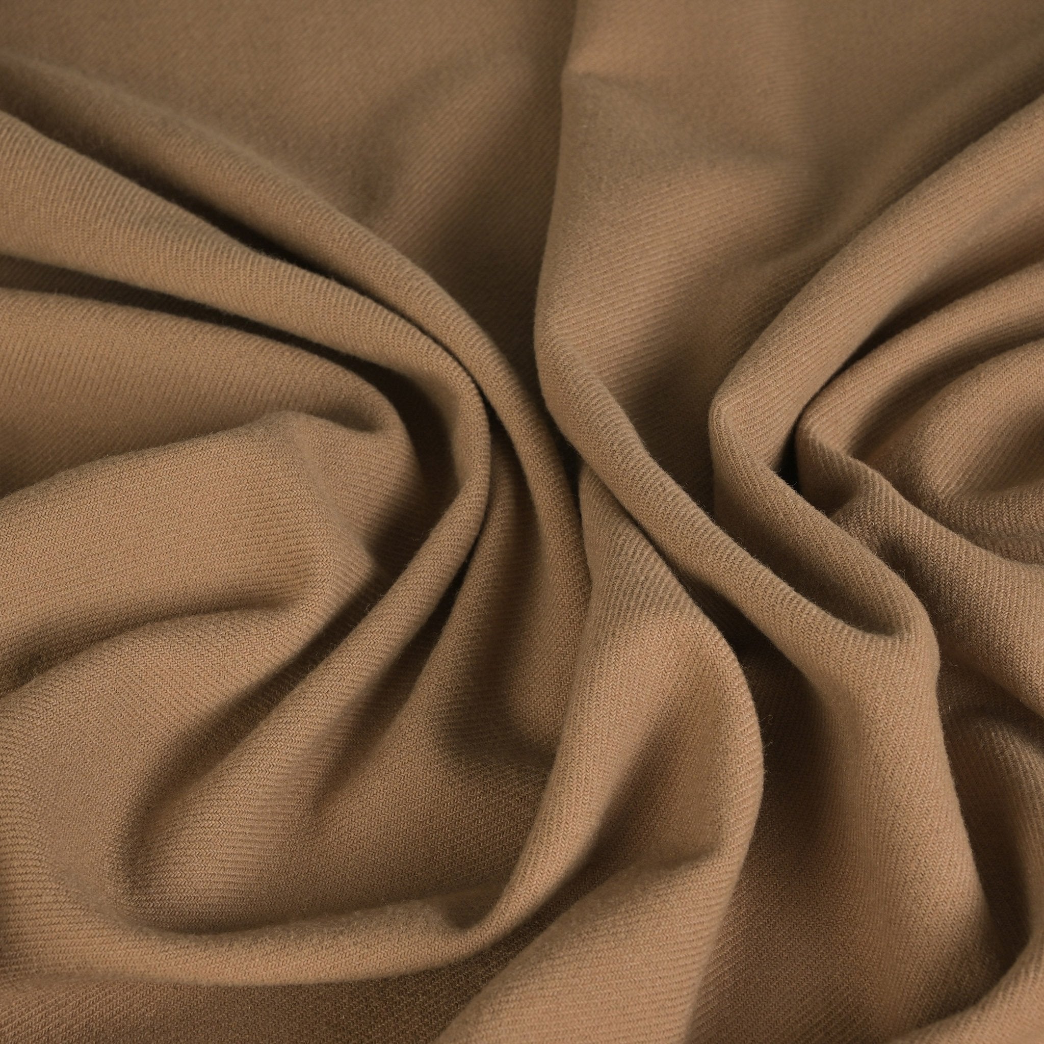 Dark Camel Twill Fabric 2593