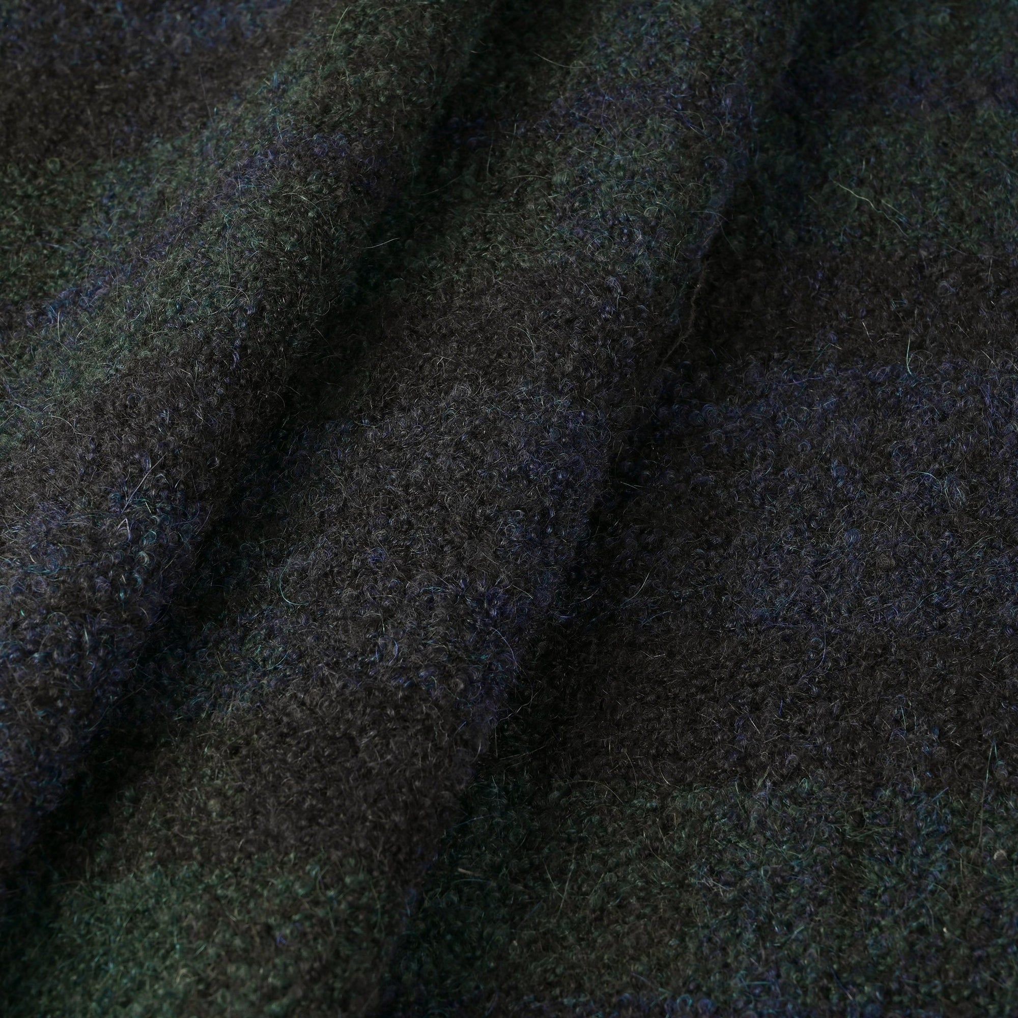 Green Bouclé Coating Fabric 11090