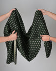 Green Floral Jacquard 3829
