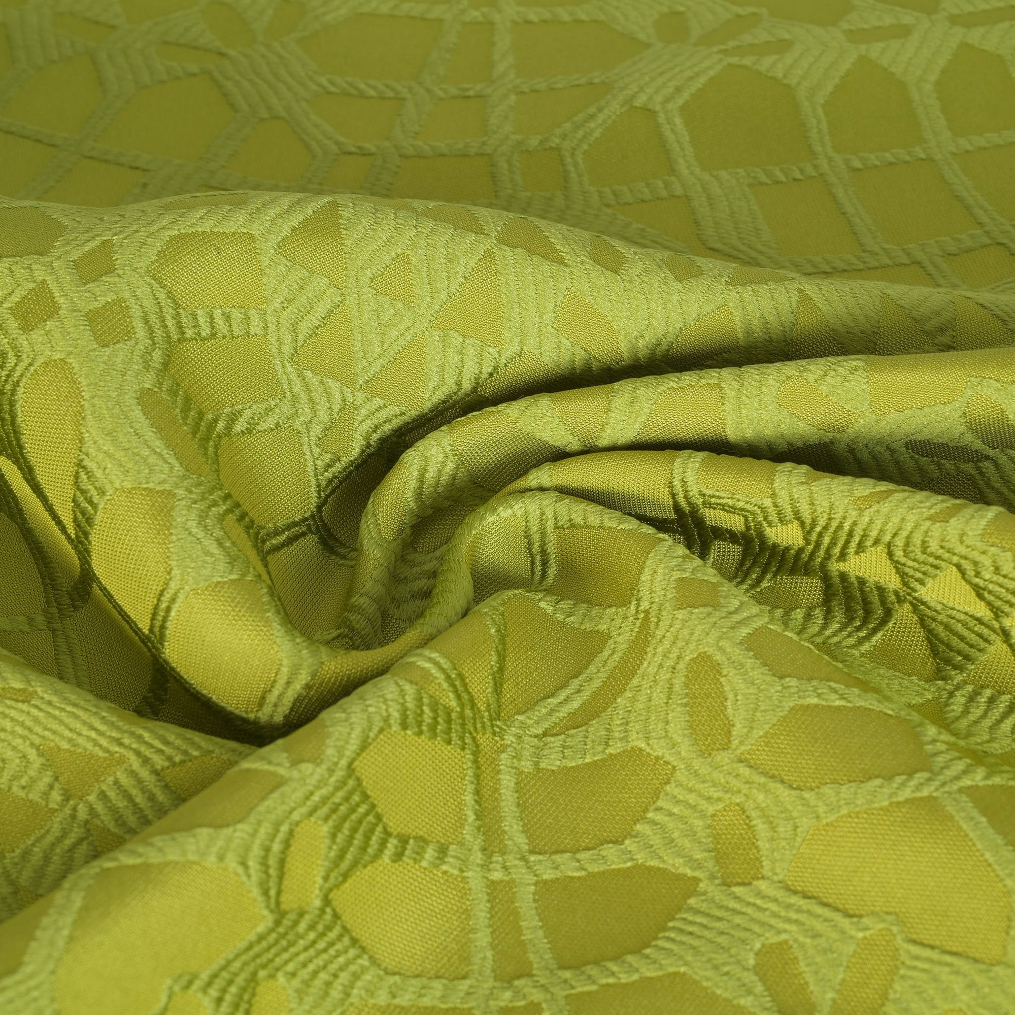 Green Jacquard Fabric 74993