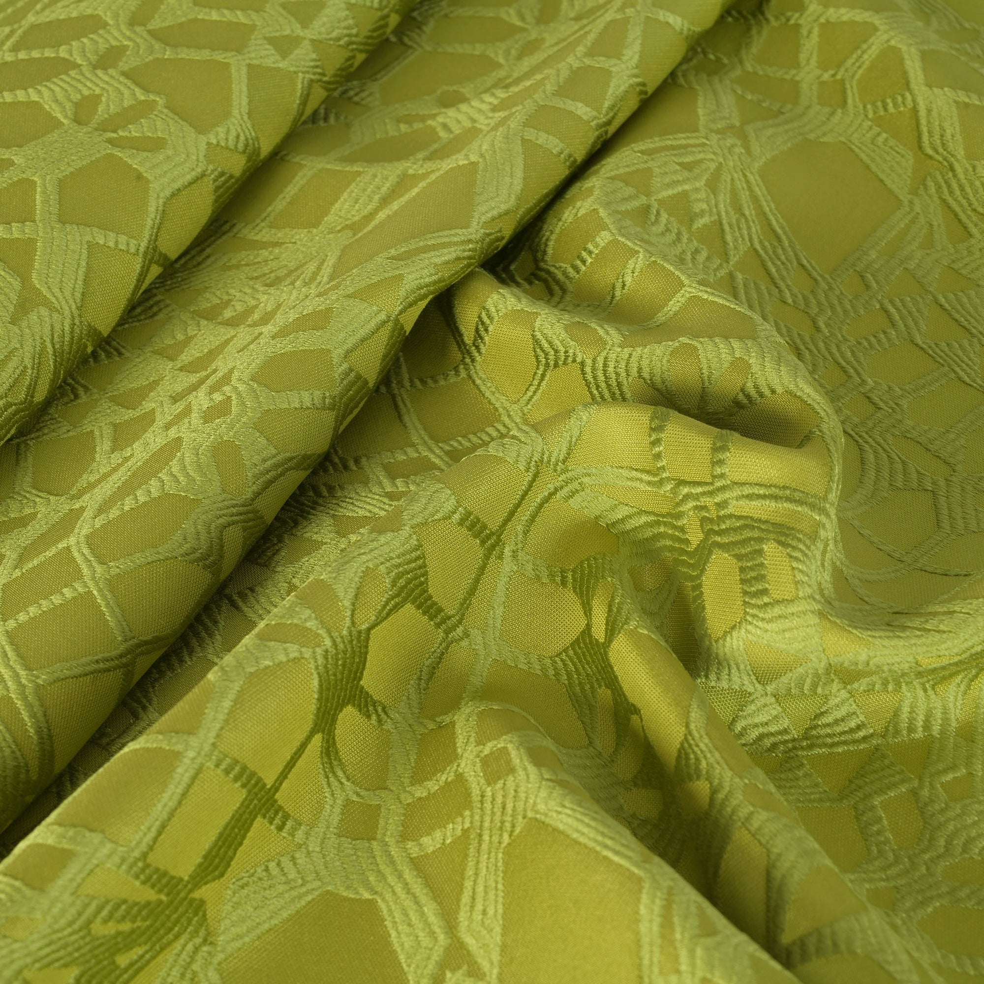 Green Jacquard Fabric 74993