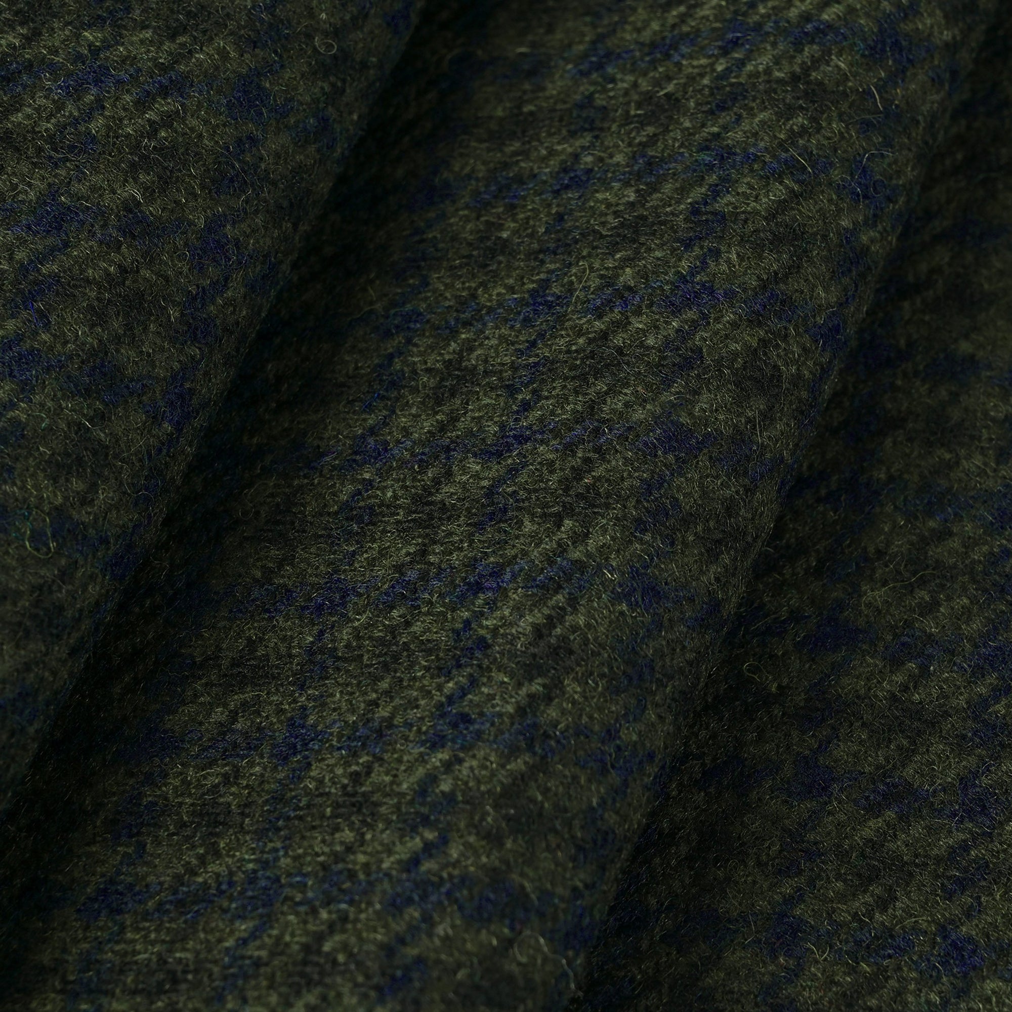 Green Pied-de-Poule Flannel Fabric 9086