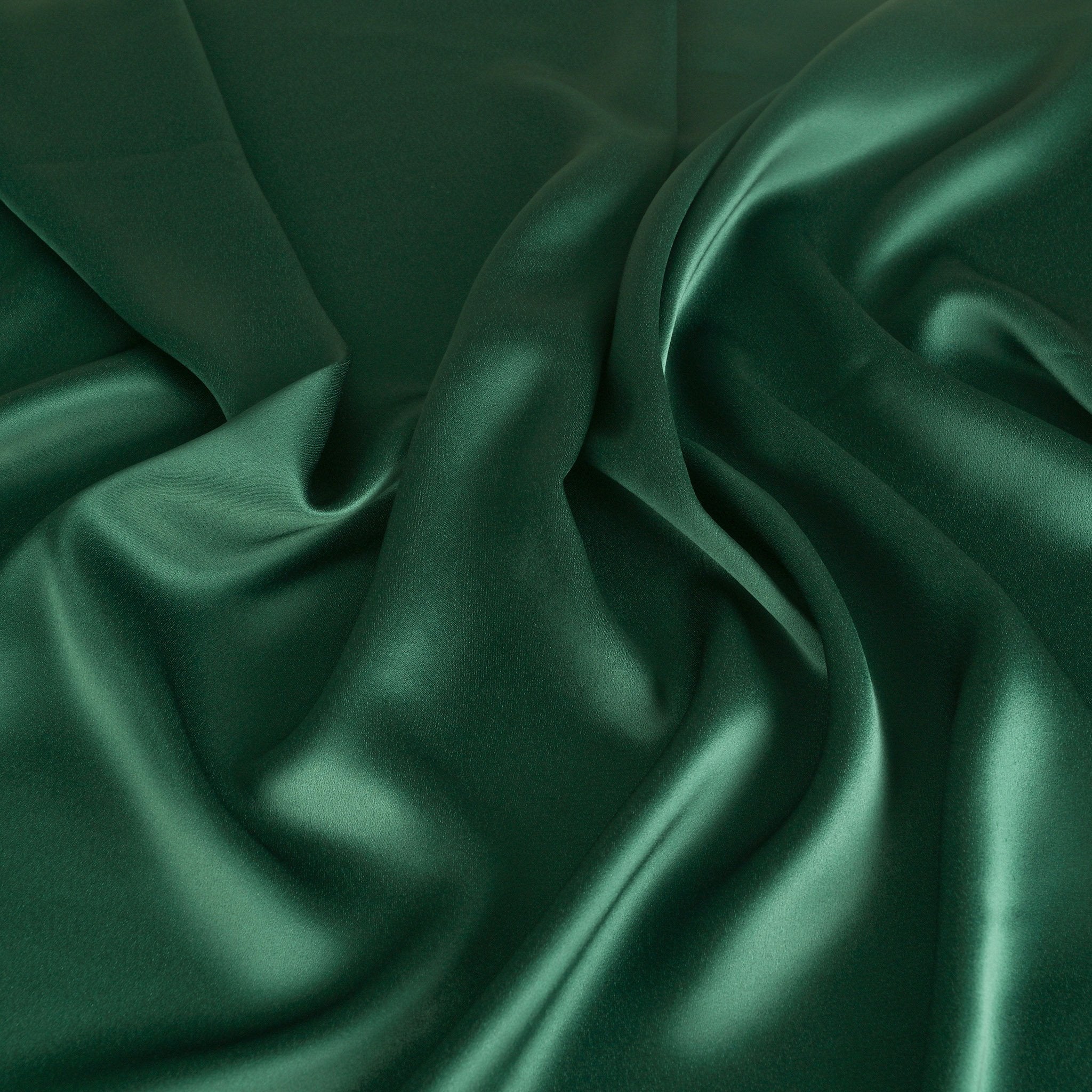 Green Satin Backed Crepe Fabric 8984