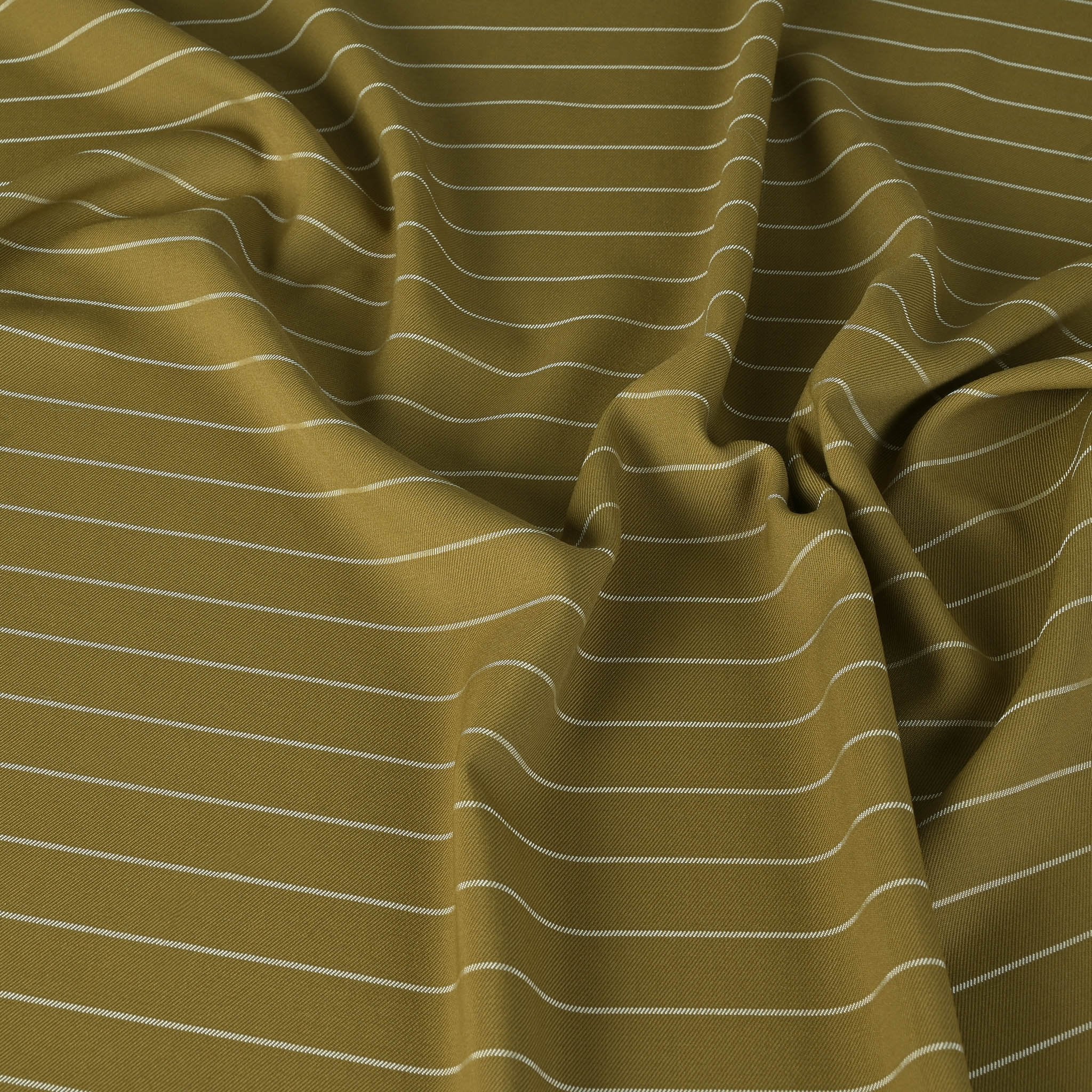 Green Striped Suiting Fabric 4522