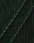 Green Stripped Velvet Fabric 4898