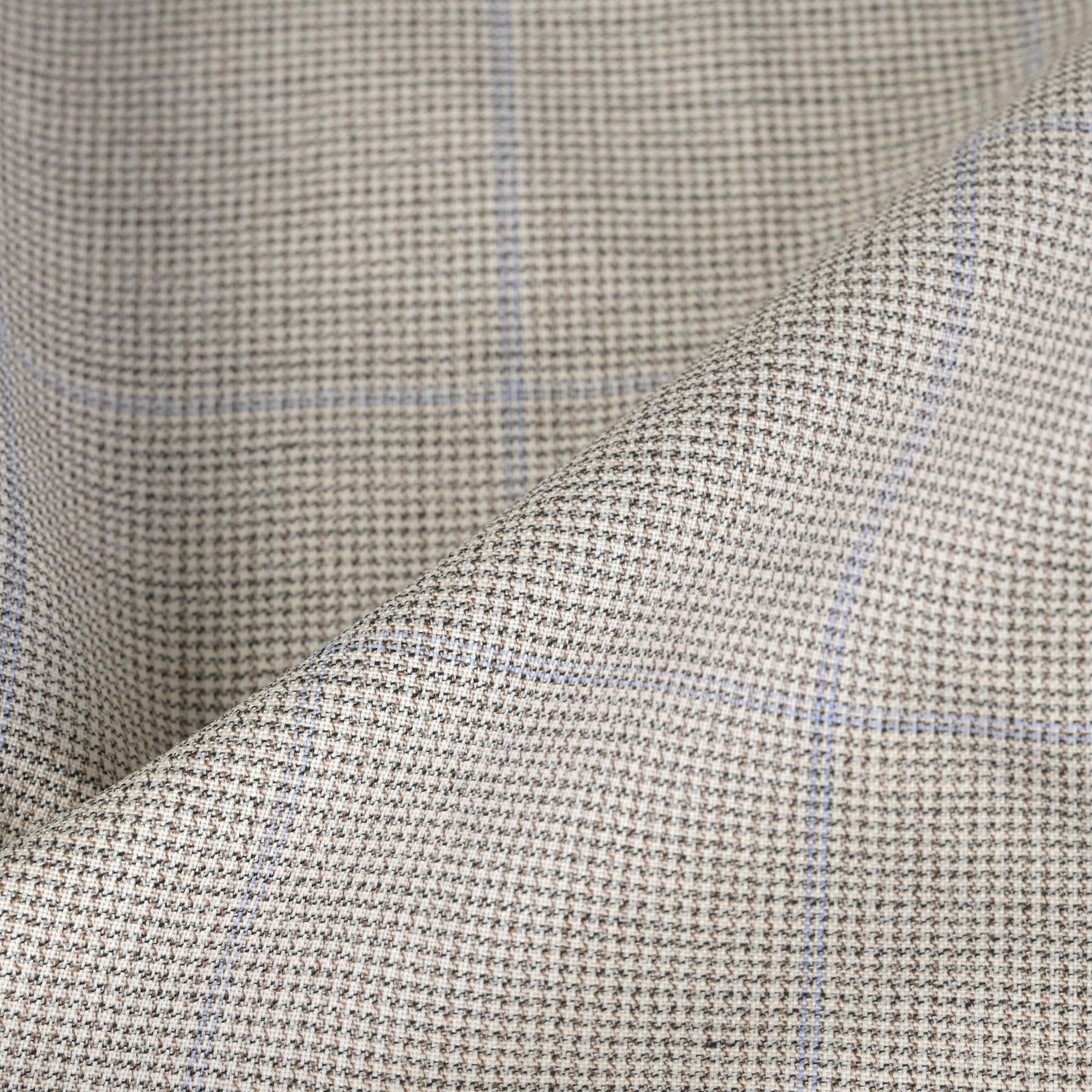 Grey Check Suiting Fabric 11081