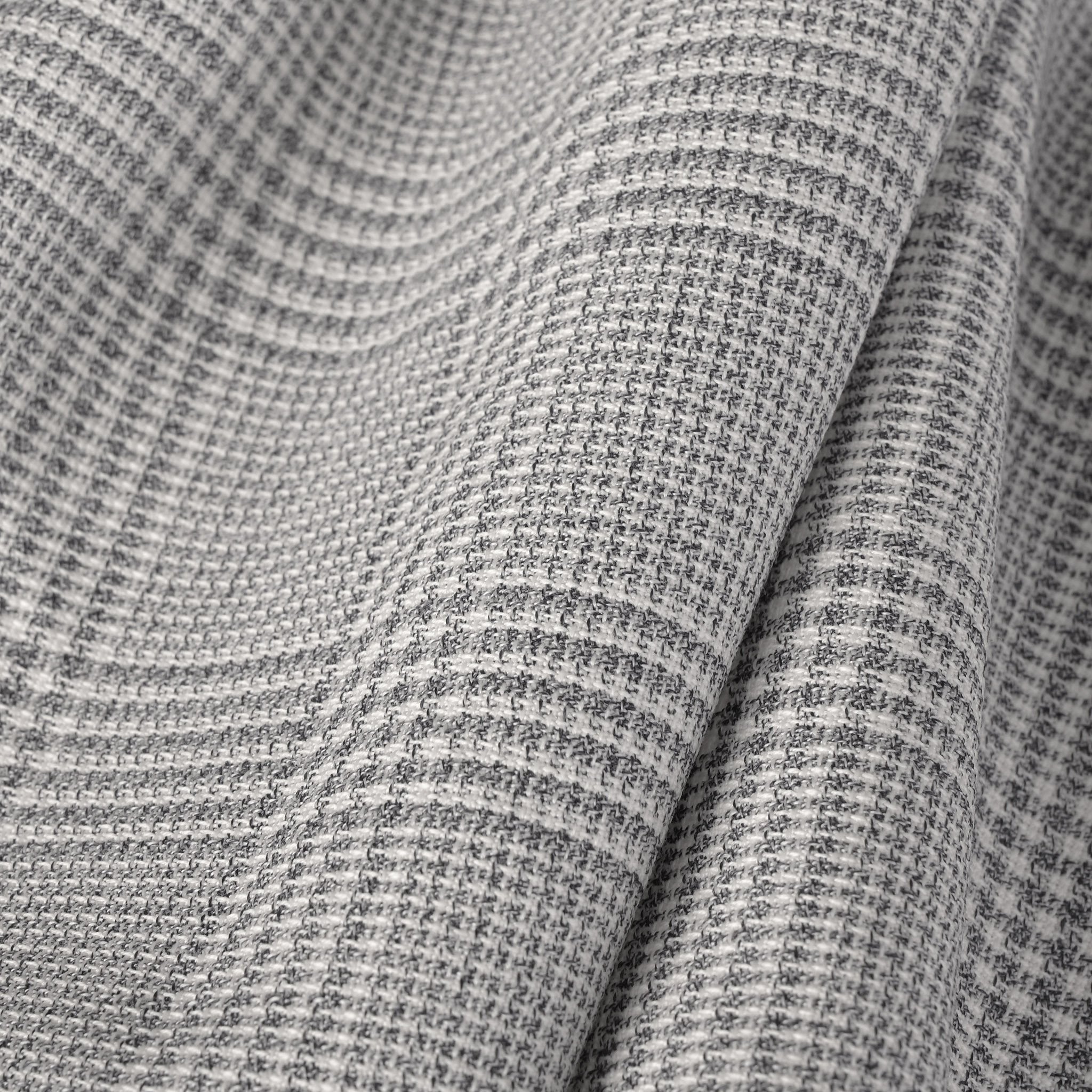 Grey Check Suiting Fabric 12047