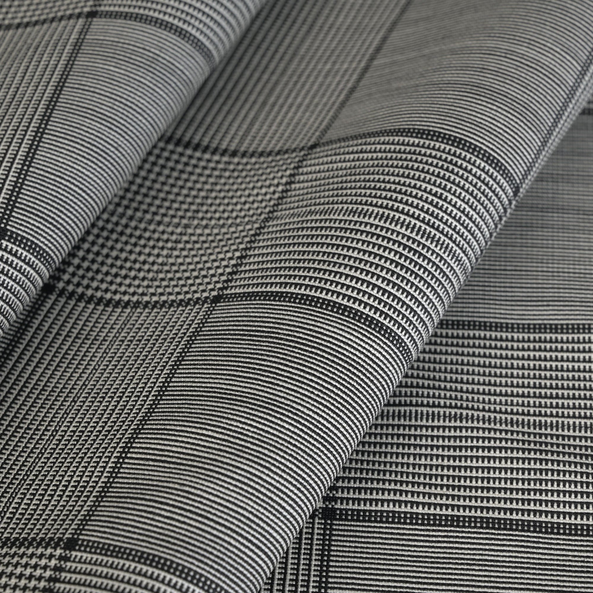 Grey Check Suiting Fabric 5409