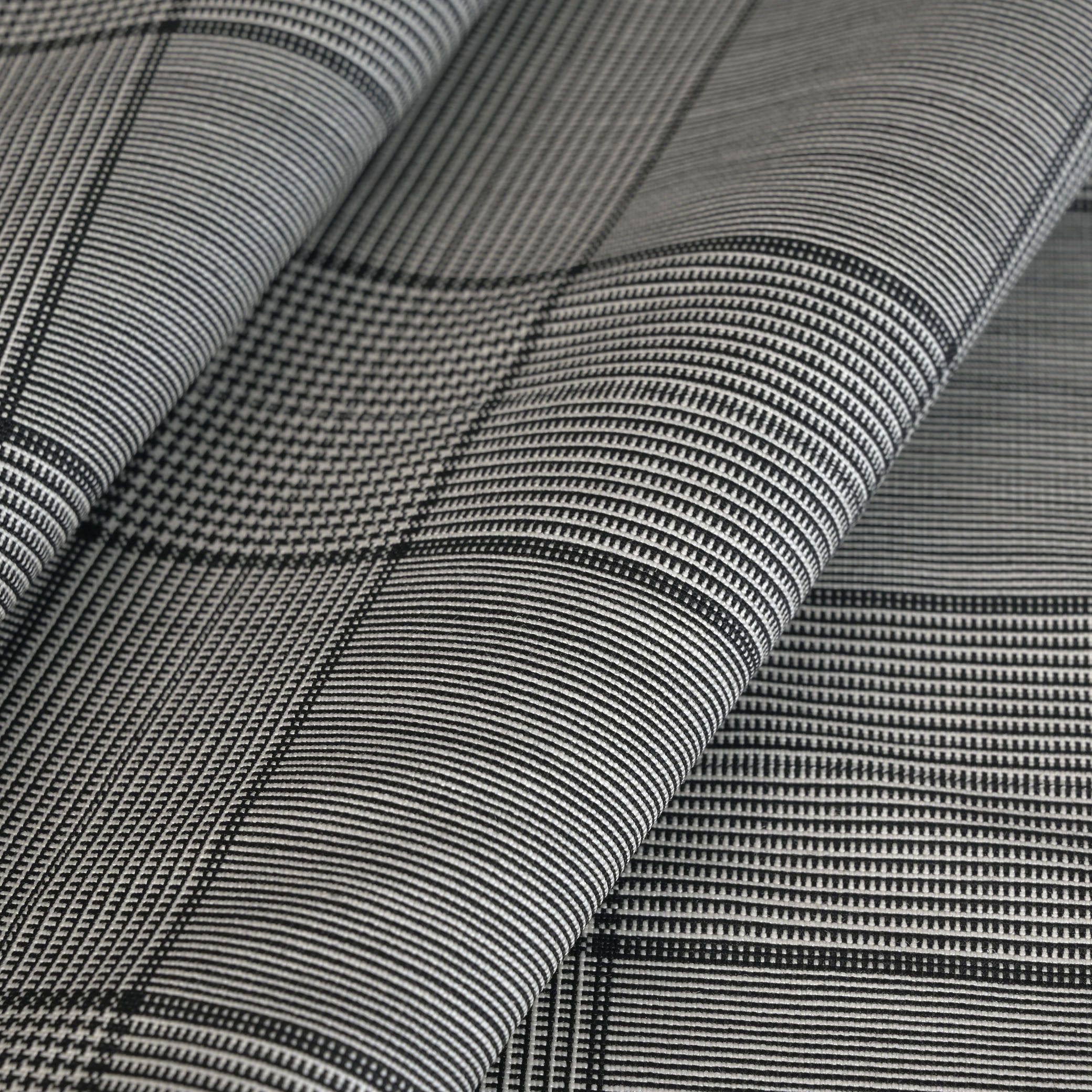 Grey Check Suiting Fabric 5409